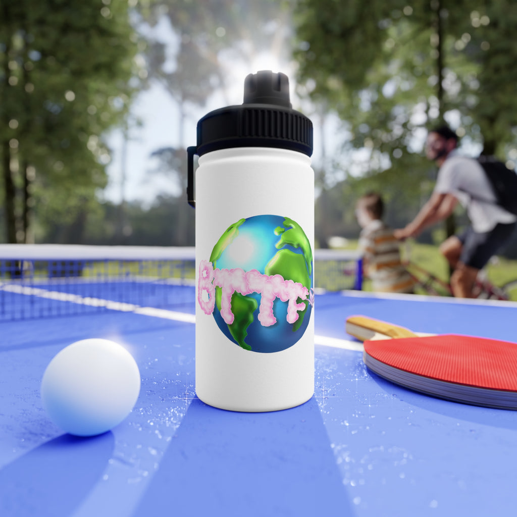 BTTF - Black Trans Travel Fund Logo Stainless Steel Sports Water Bottle