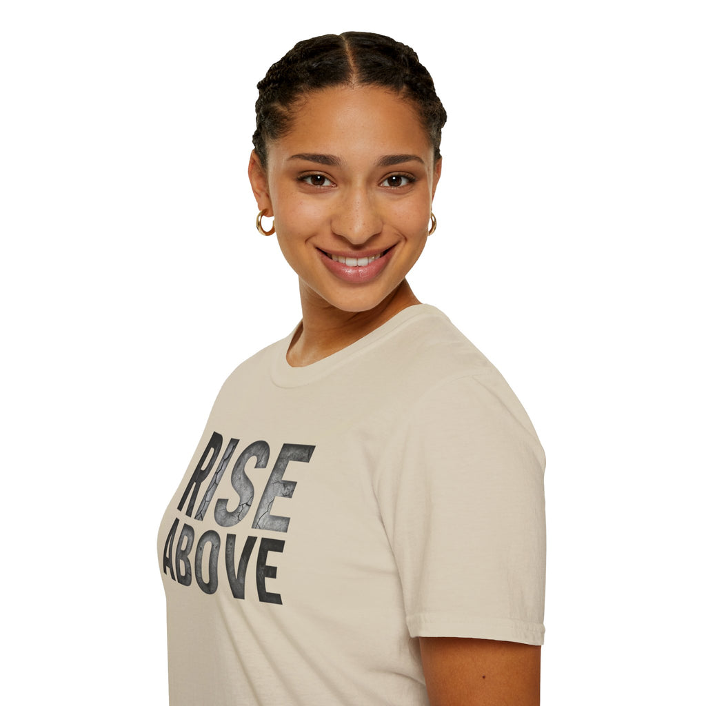 Rise Above Motivational Graphic T-Shirt