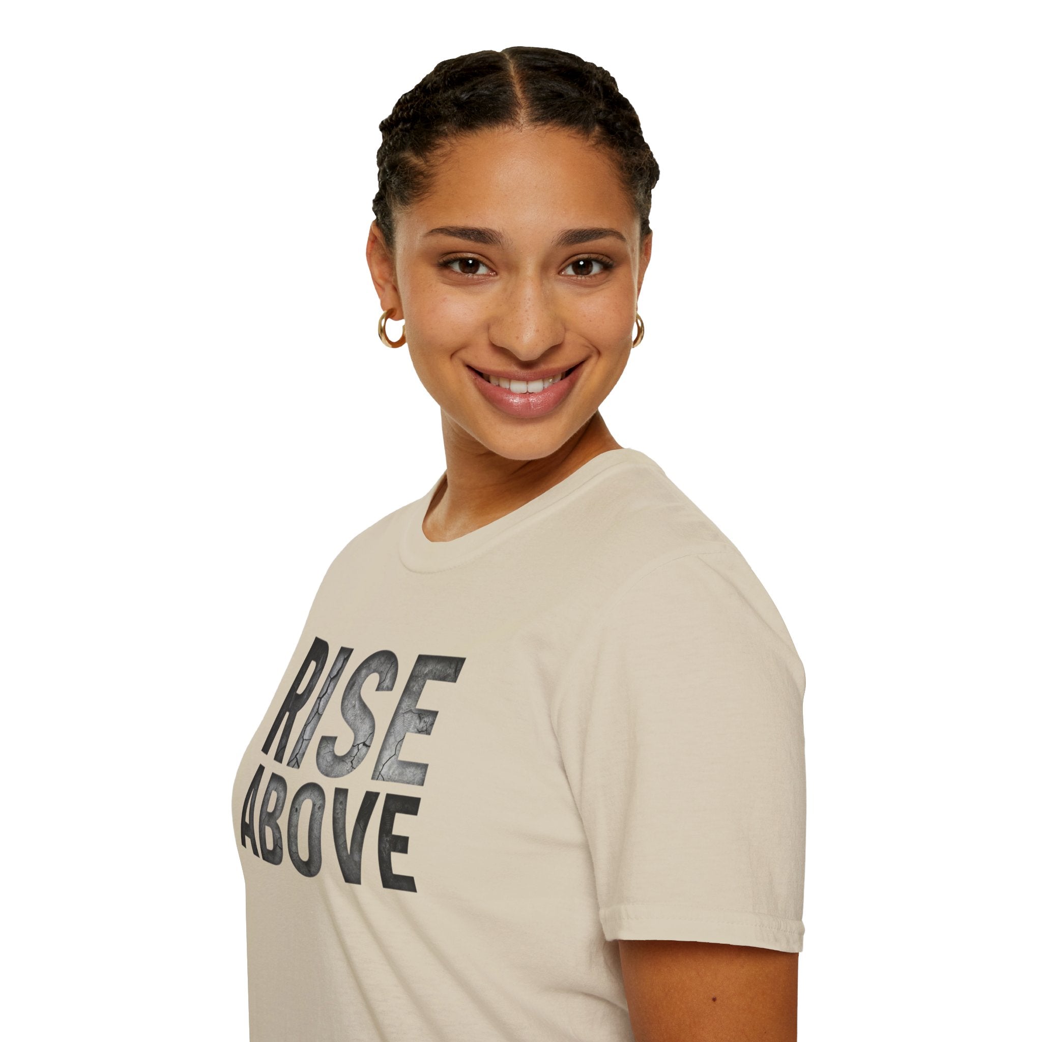 Rise Above Motivational Graphic T-Shirt
