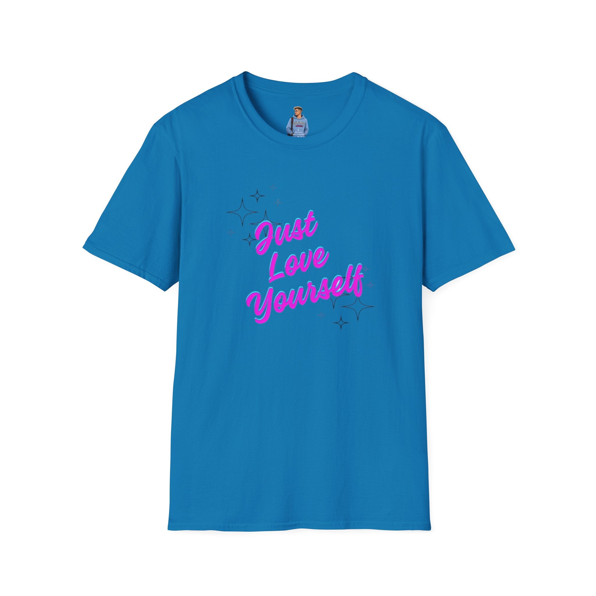 Camiseta unisex de estilo suave "Just Love Yourself": camiseta motivacional para el amor propio