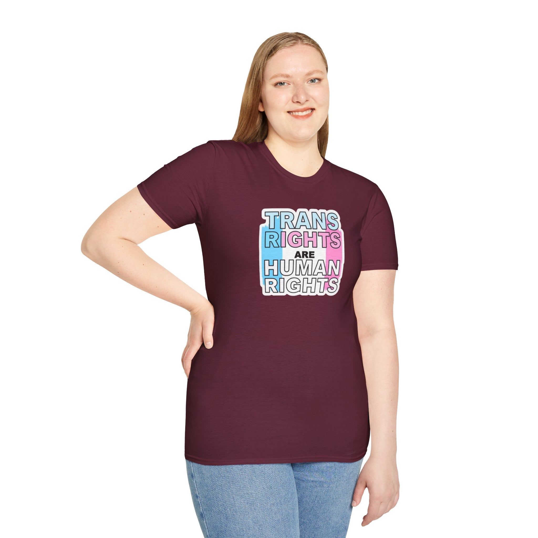 Trans Rights Unisex Softstyle T-Shirt - Support Equality & Trans Rights
