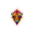 Pegatinas troqueladas de bisonte fractal LGBTQIA