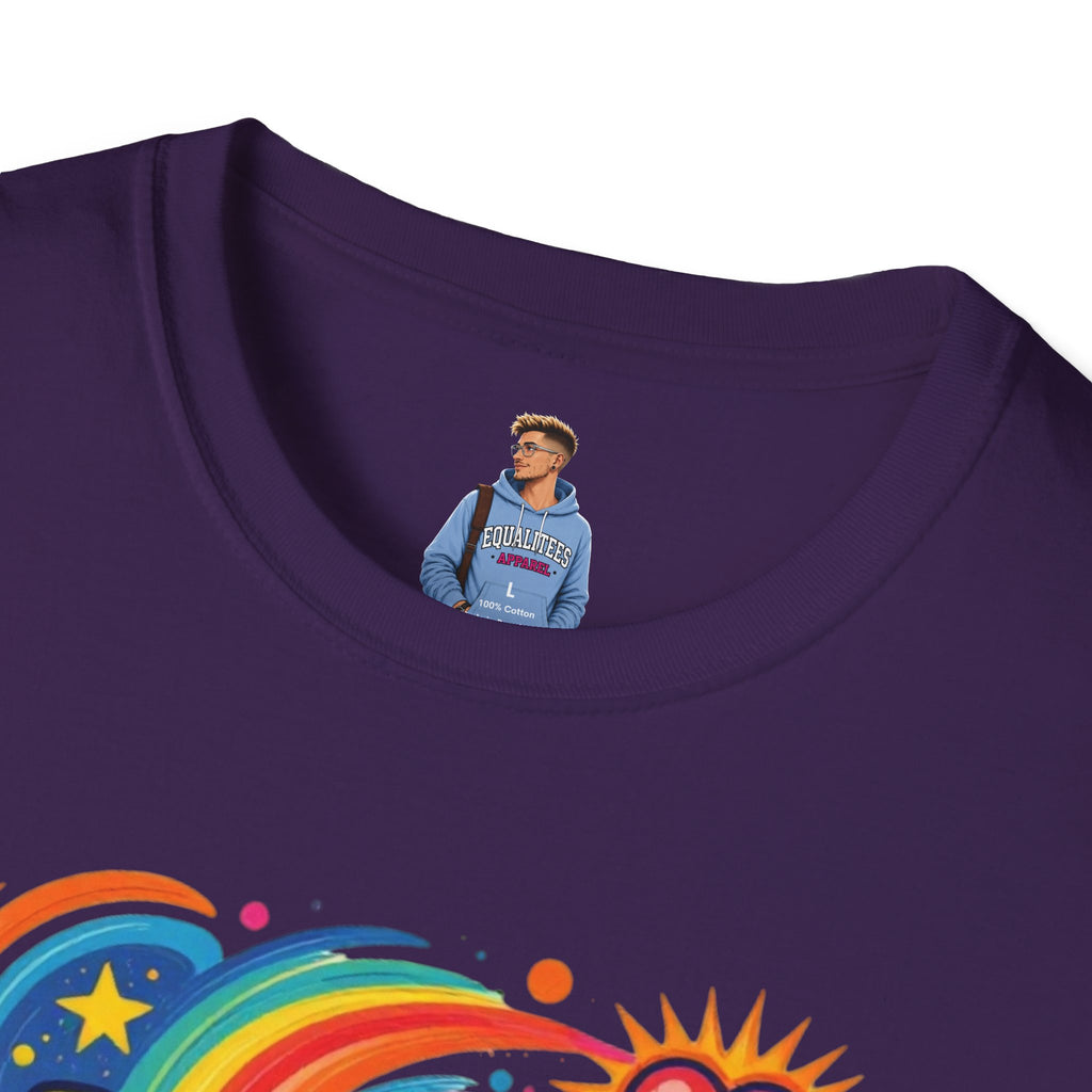 Love Is My Religion Retro Rainbow Graphic T-shirt