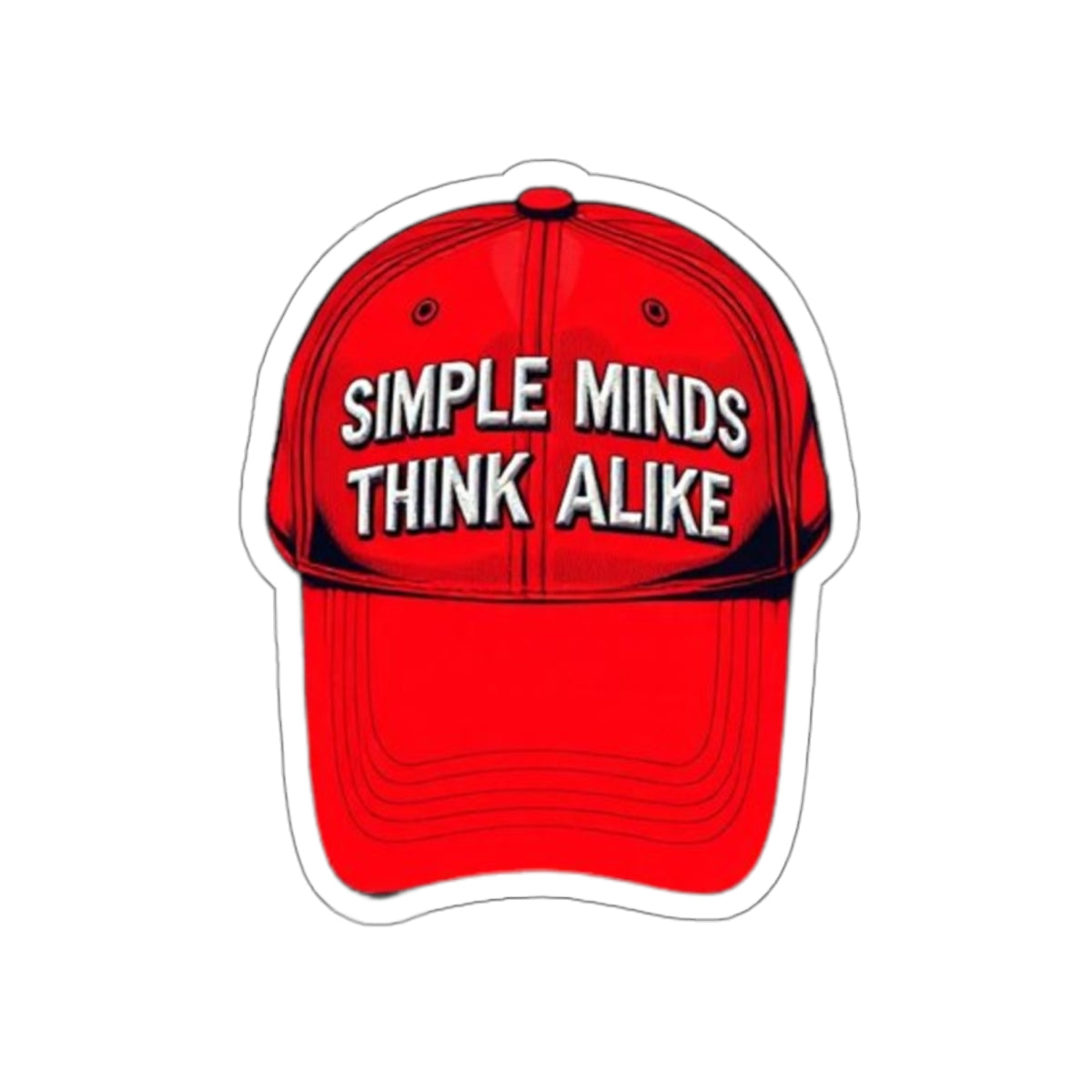 Simple Minds Think Alike Sticker - EqualiTees.Me