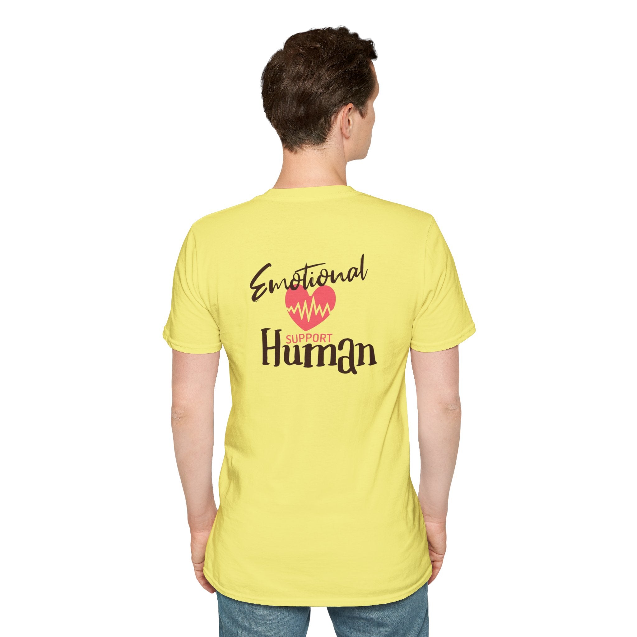 Camiseta unisex de estilo suave con mensaje de apoyo emocional