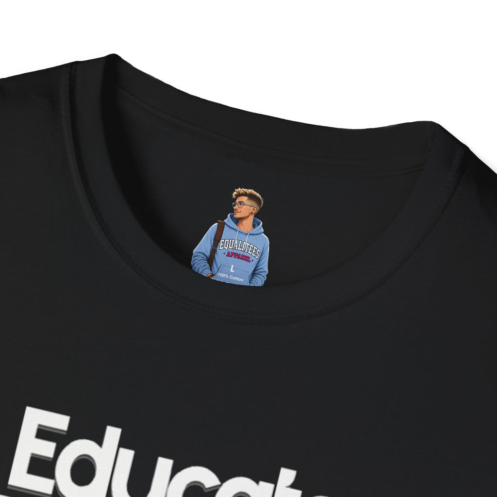 Educate. Advocate. Celebrate. Minimalist Pride T-Shirt