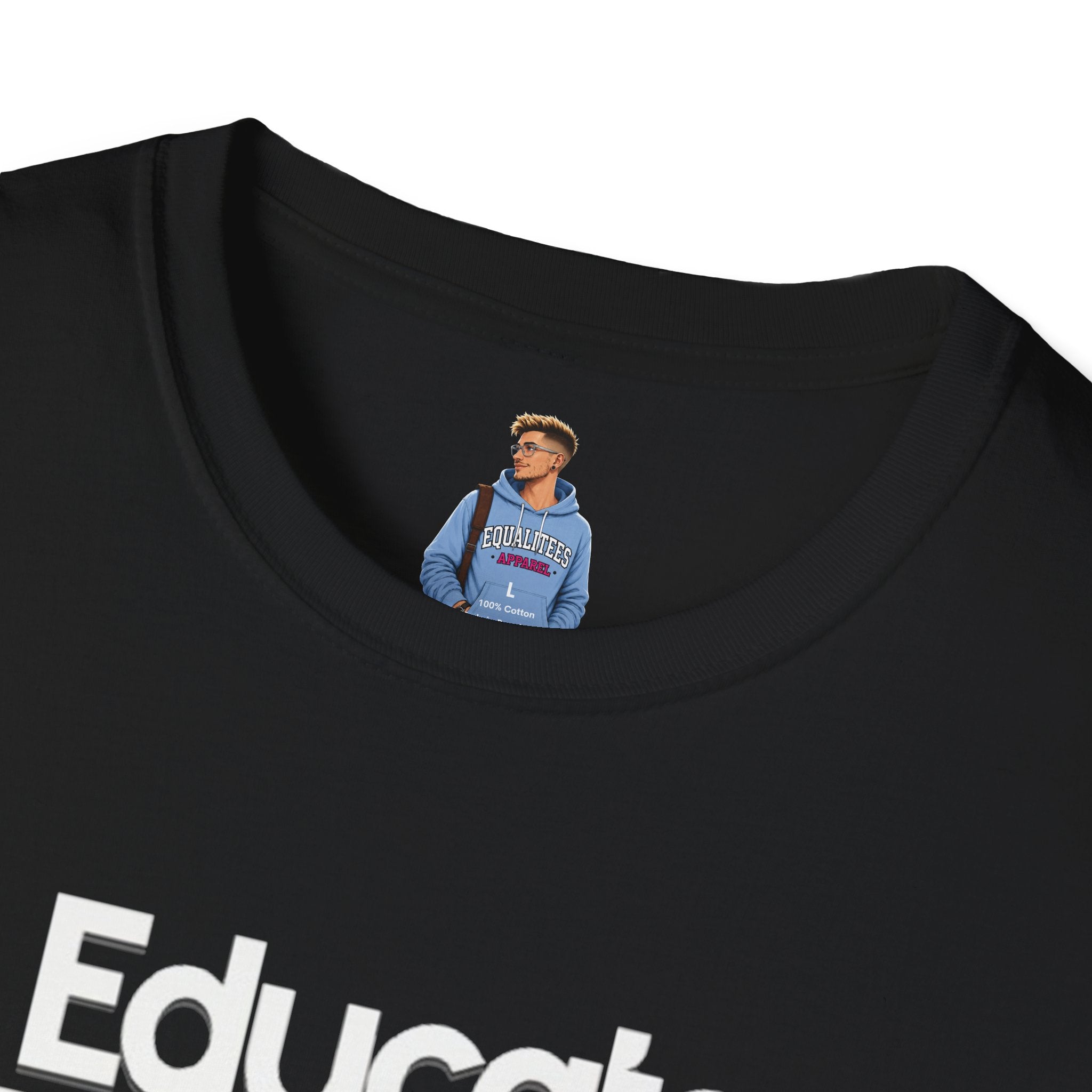 Educate. Advocate. Celebrate. Minimalist Pride T-Shirt