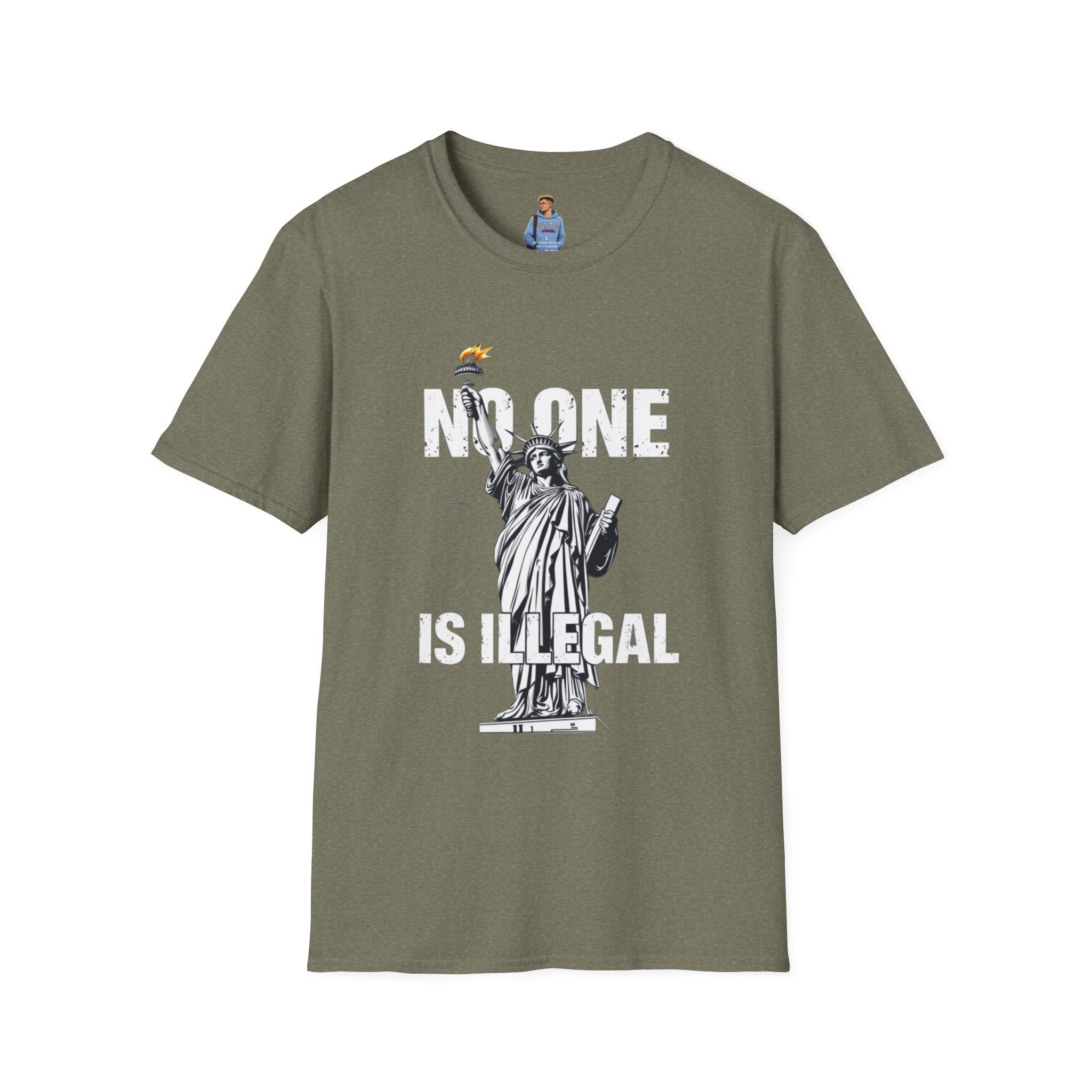 No One Is Illegal Graphic T-shirt