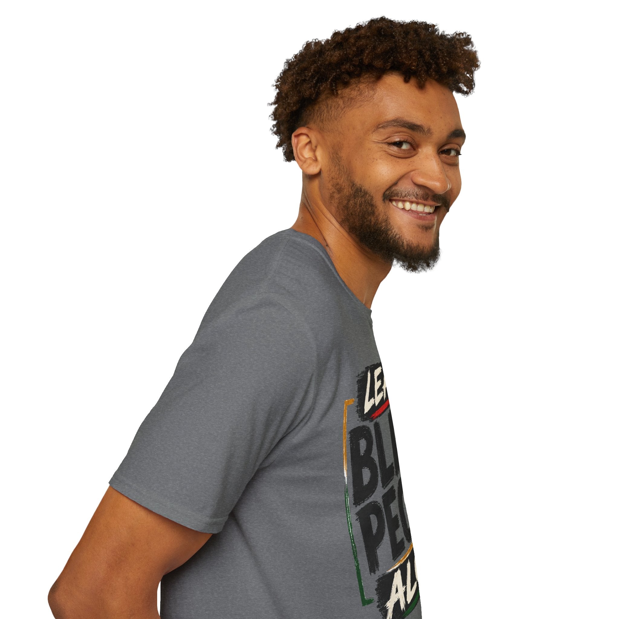 T-Shirt — "Leave Black People Alone" Social Justice Statement Tee