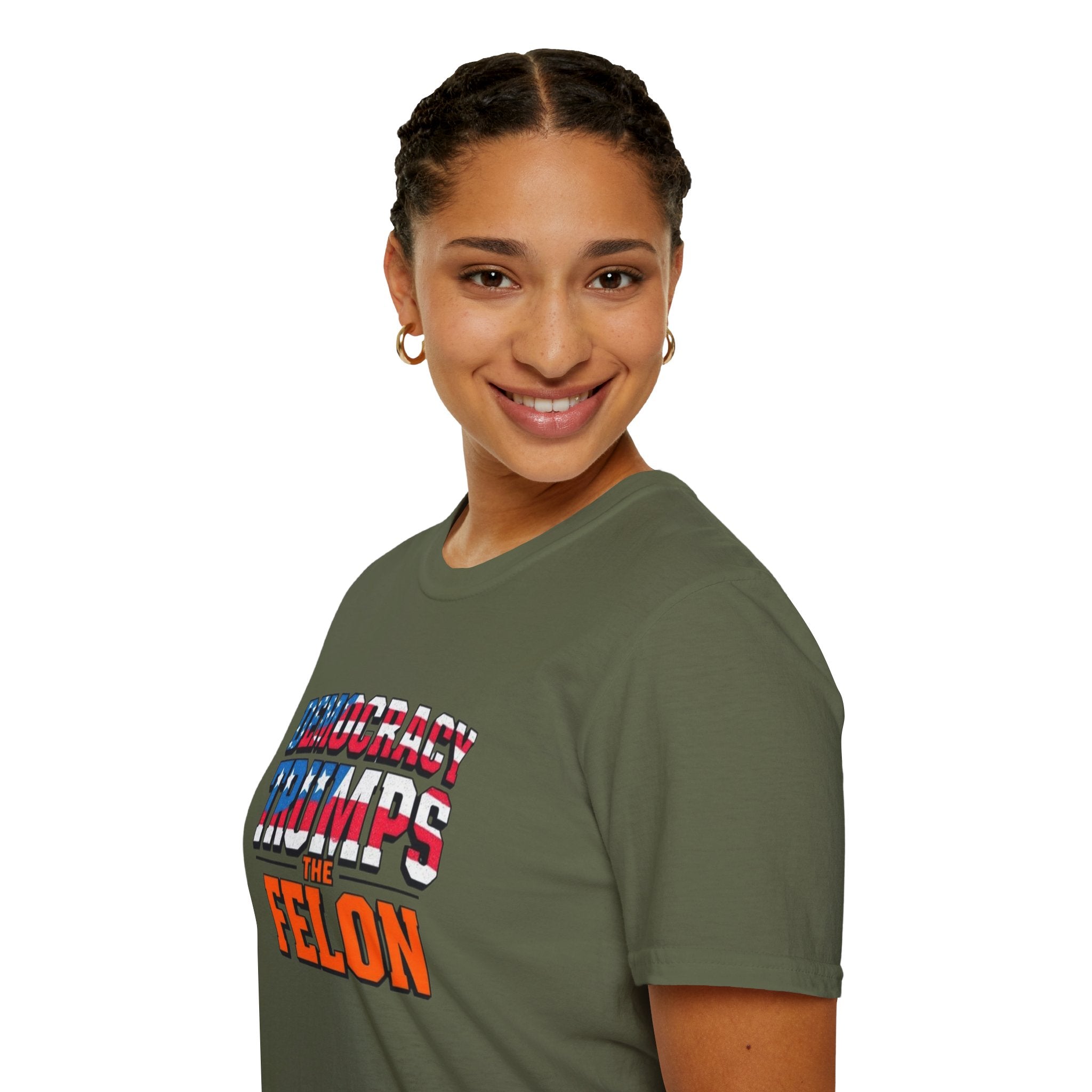 Democracy Trumps the Felon Graphic Tee