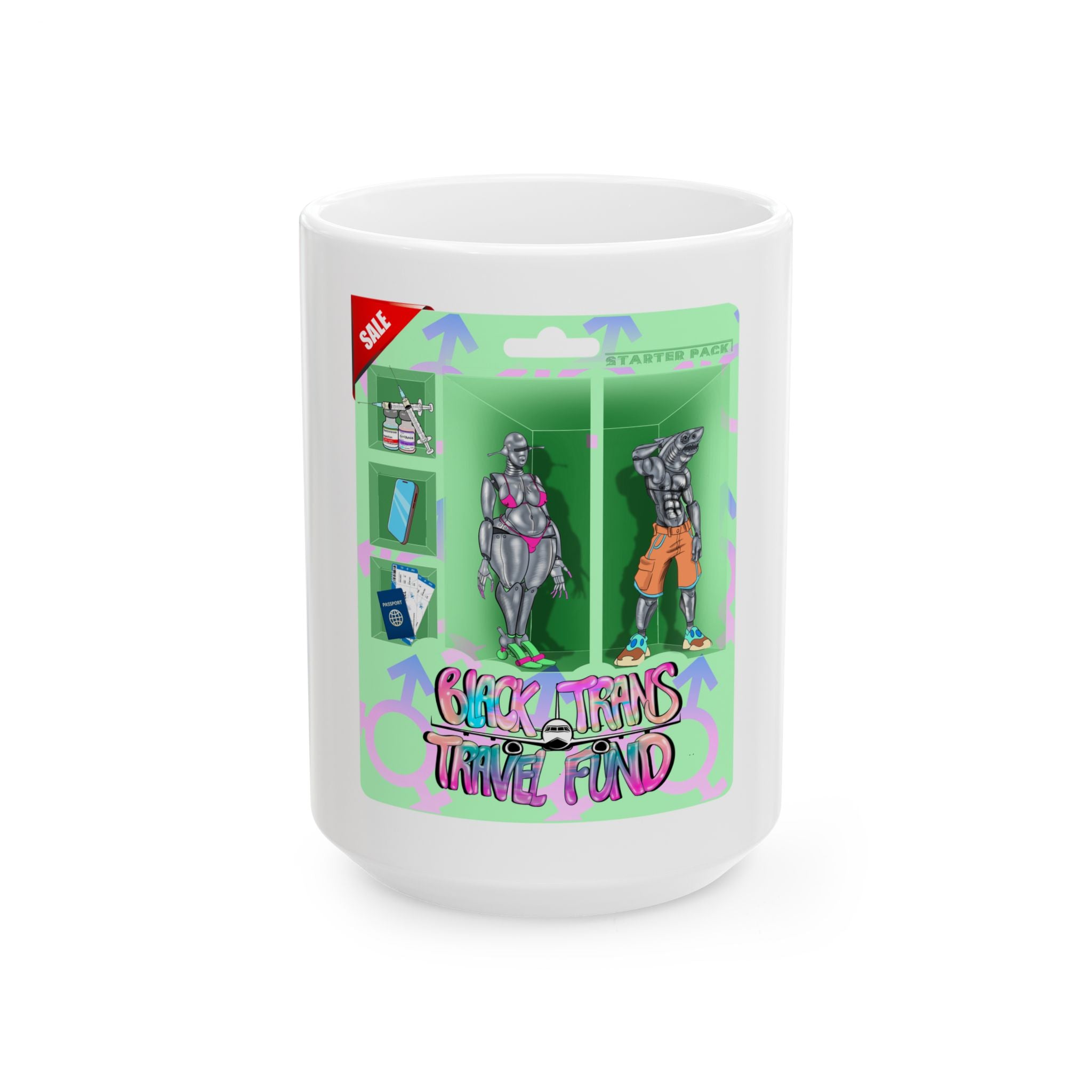 BTTF - Black Trans Travel Fund Coffee Mug (11 or 15 oz)