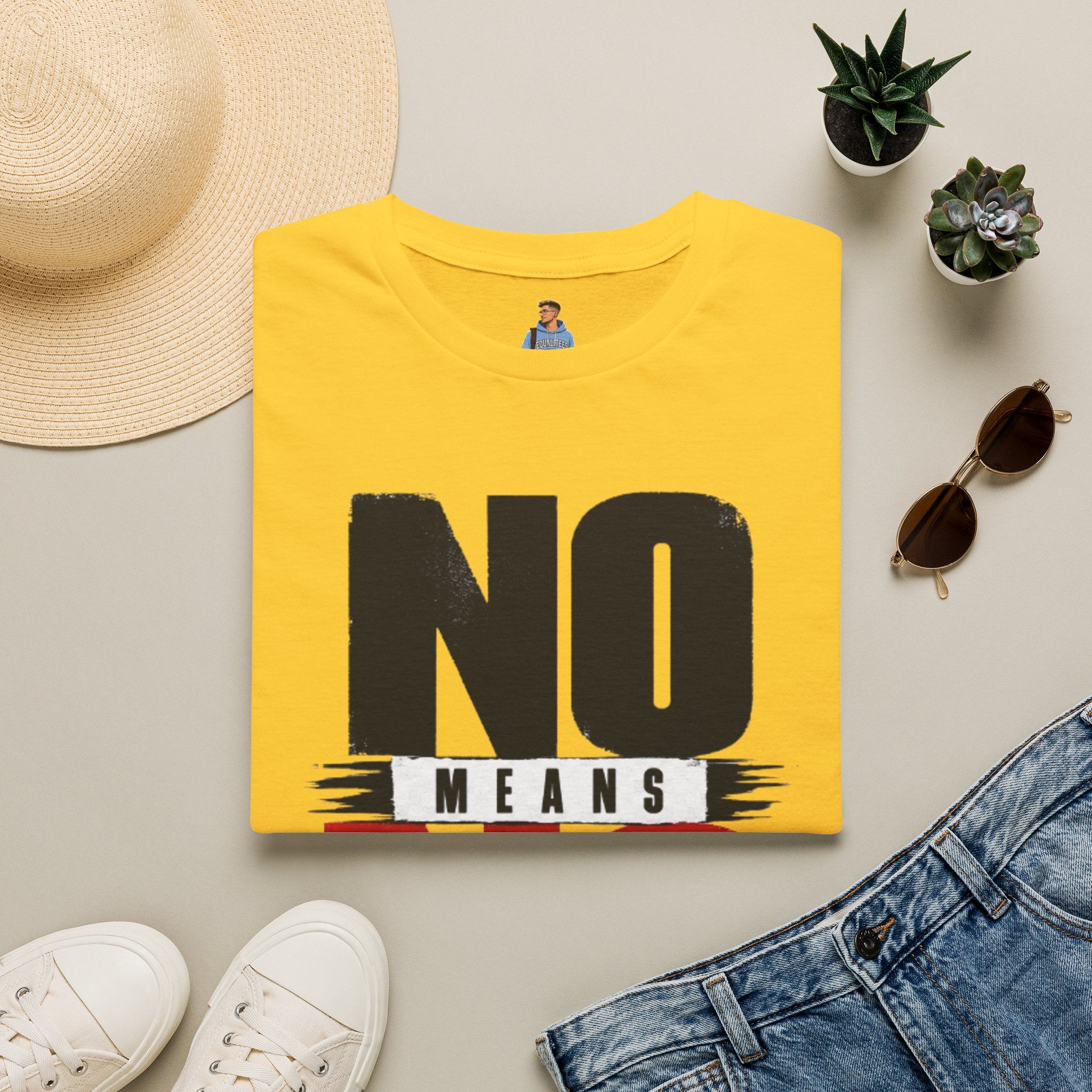 NO Means NO T-Shirt — Consent Awareness Graphic Tee