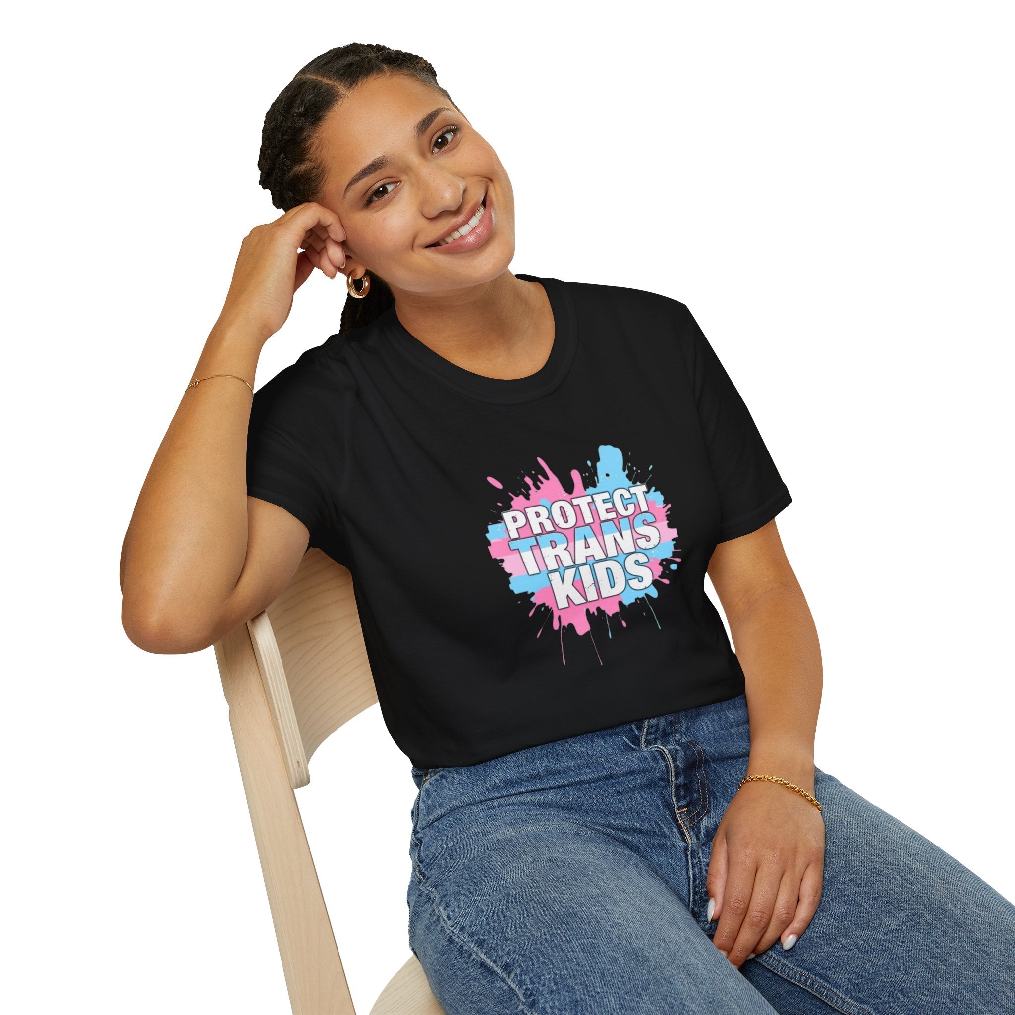 Camiseta unisex infantil "Protect Trans" - Ropa de apoyo LGBTQ+