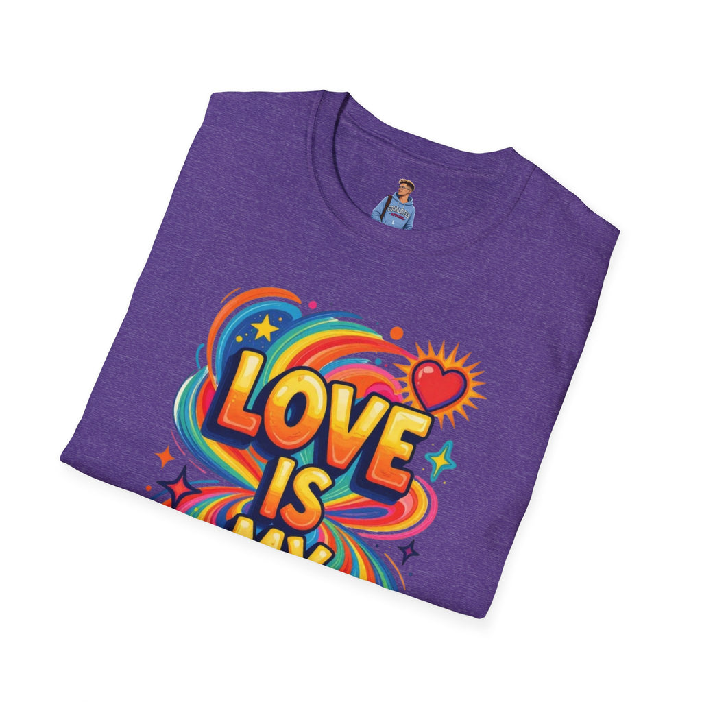 Love Is My Religion Retro Rainbow Graphic T-shirt