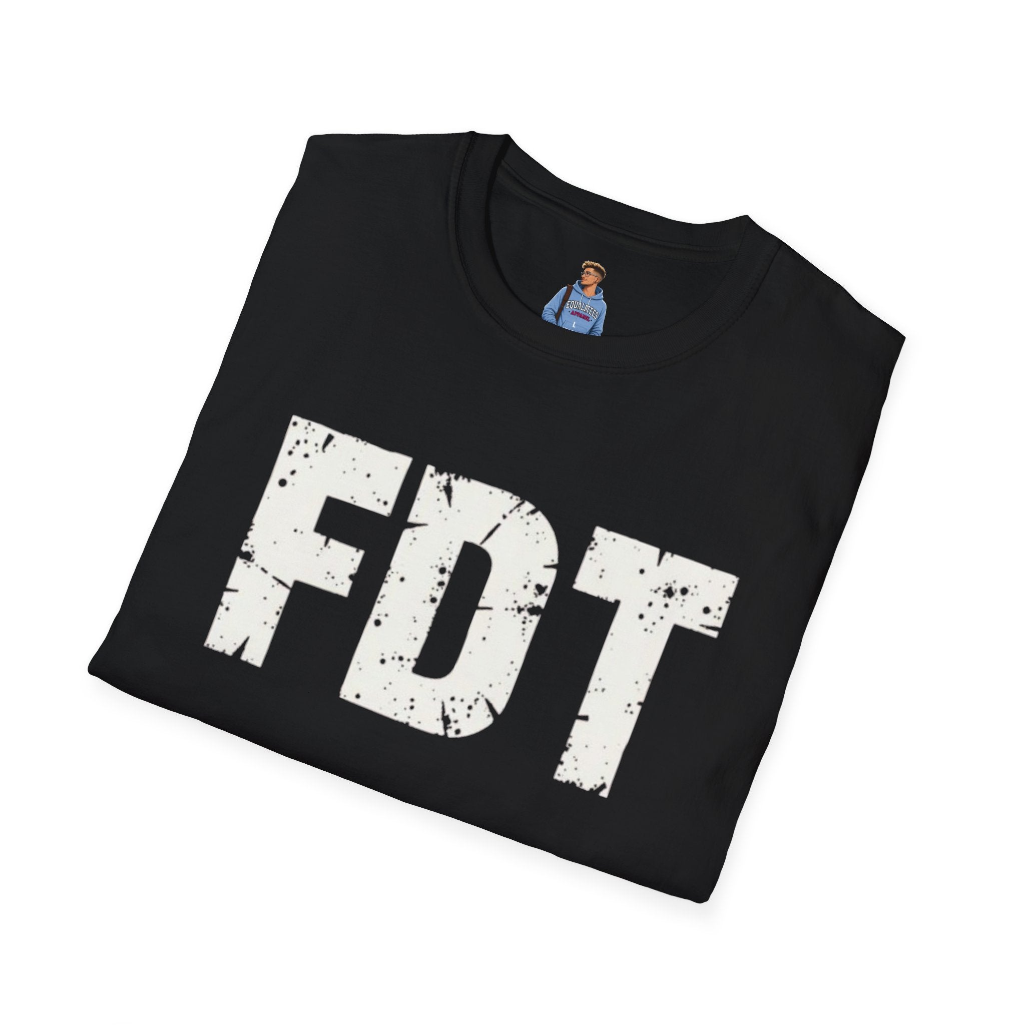 FDT Political Protest Distressed Graphic T-Shirt