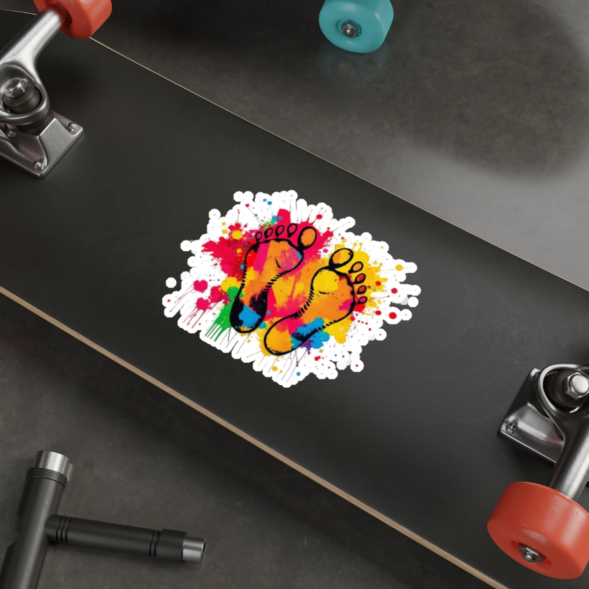 Die-Cut Stickers - Rainbow Feet - EqualiTees.Me