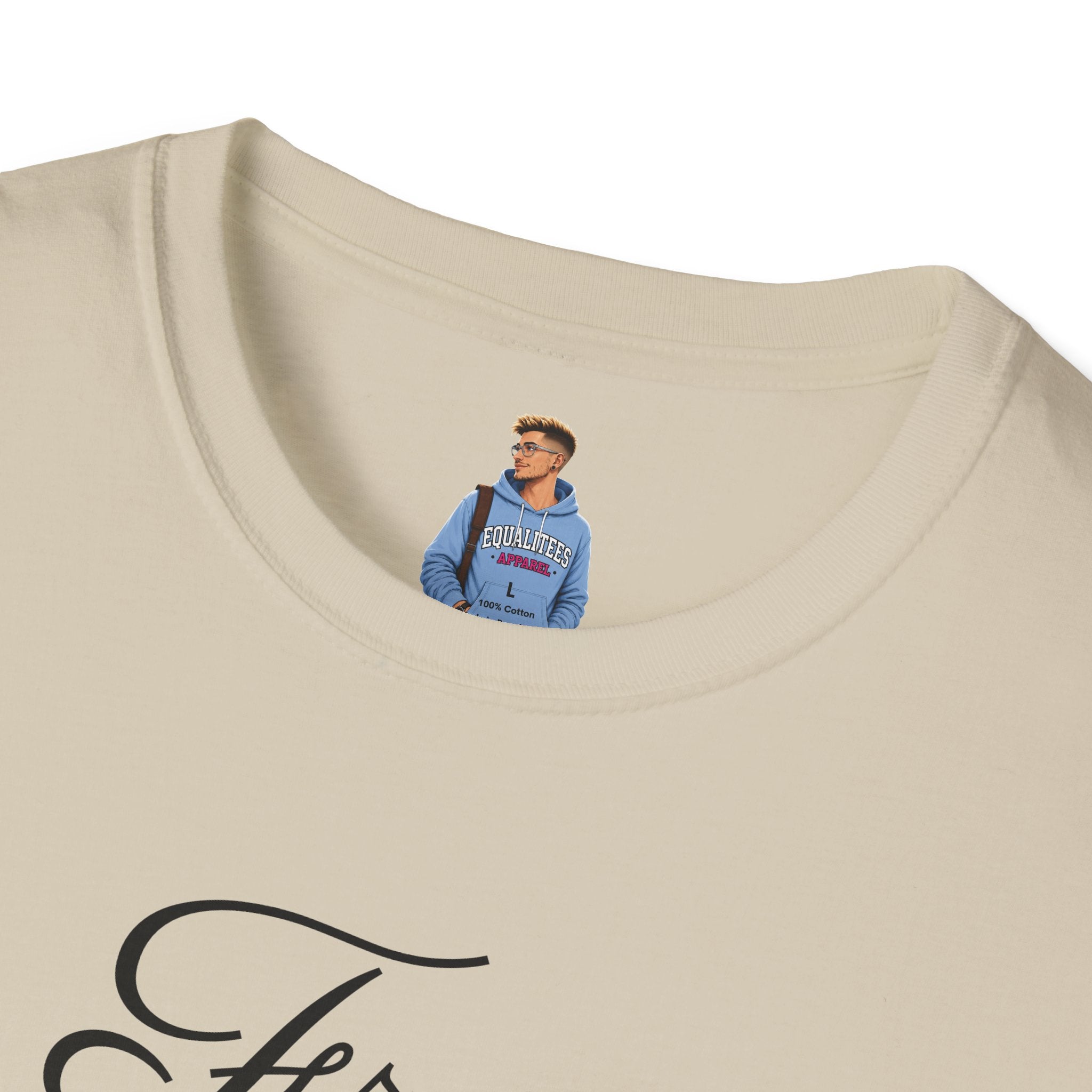 Camiseta unisex de estilo suave con mensaje de apoyo emocional