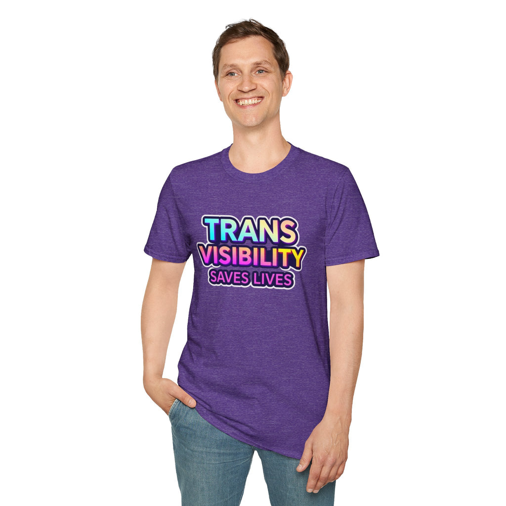 Trans Visibility Saves Lives Statement T-shirt