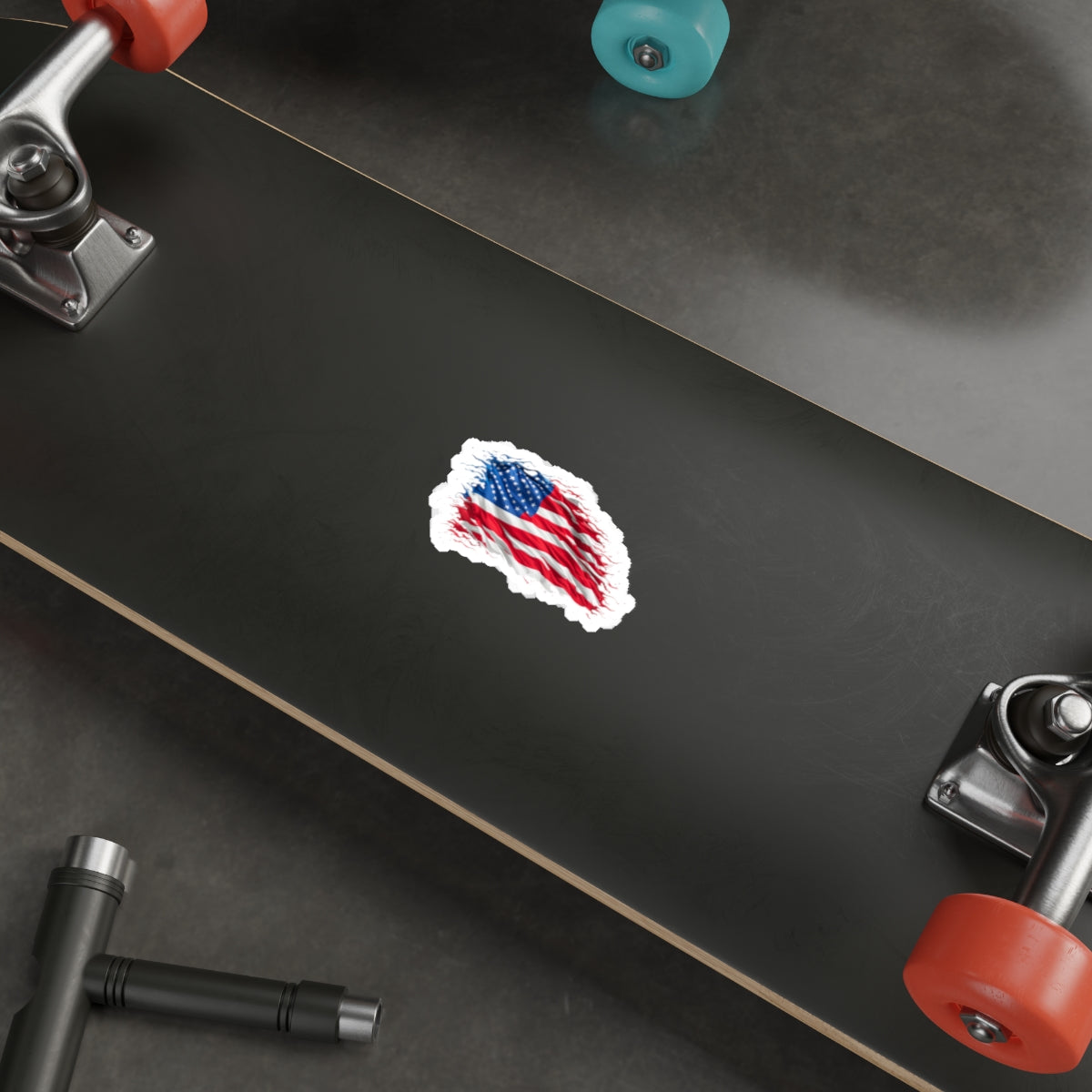 Die-Cut Stickers - American Flag Art - EqualiTees.Me