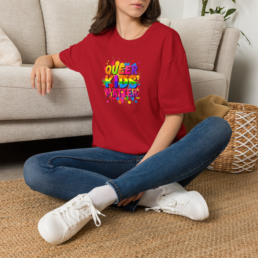 Queer Kids Matter Unisex Softstyle T-Shirt - Celebrate Inclusivity & Pride