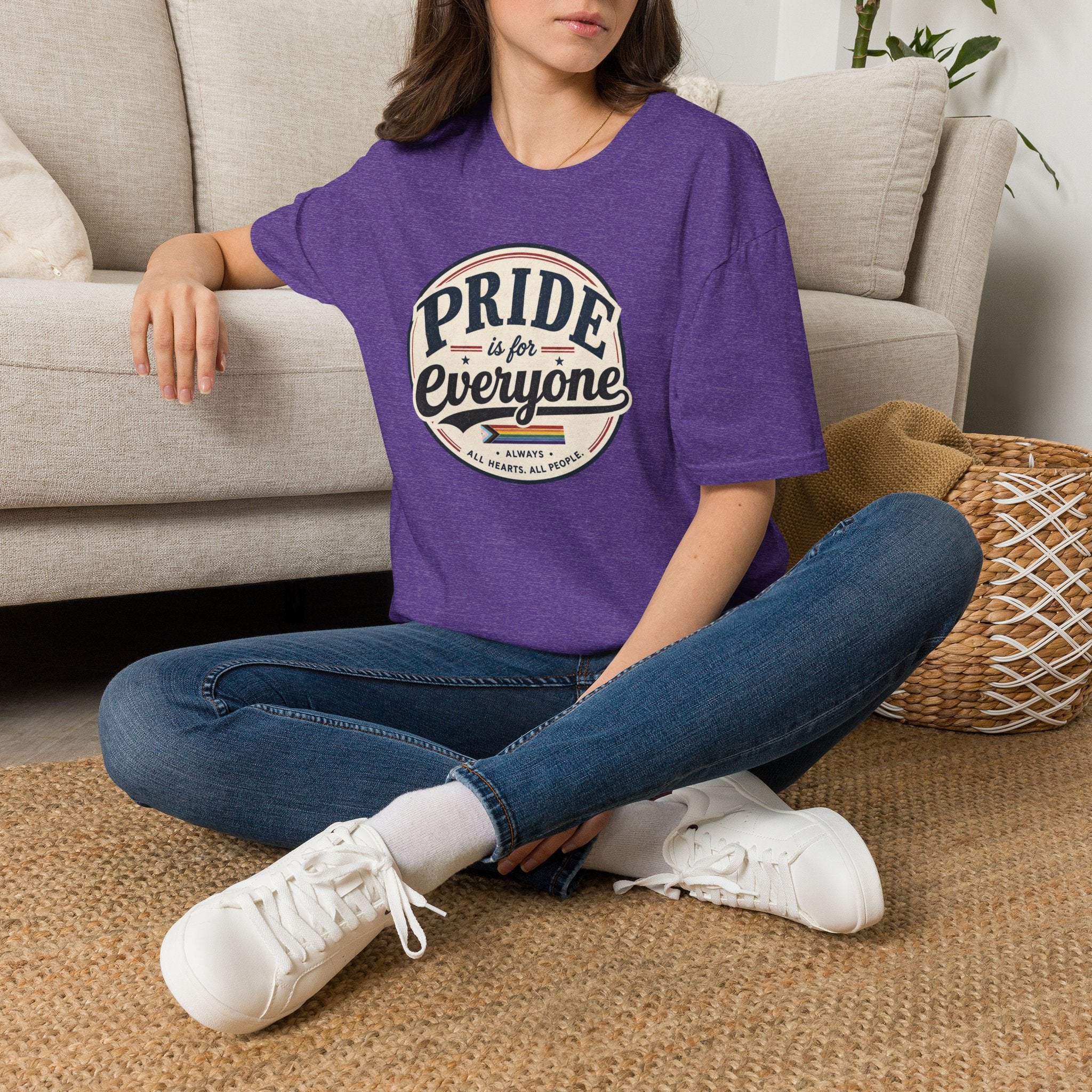 Pride Is for Everyone T-Shirt — Inclusive Retro Pride Tee