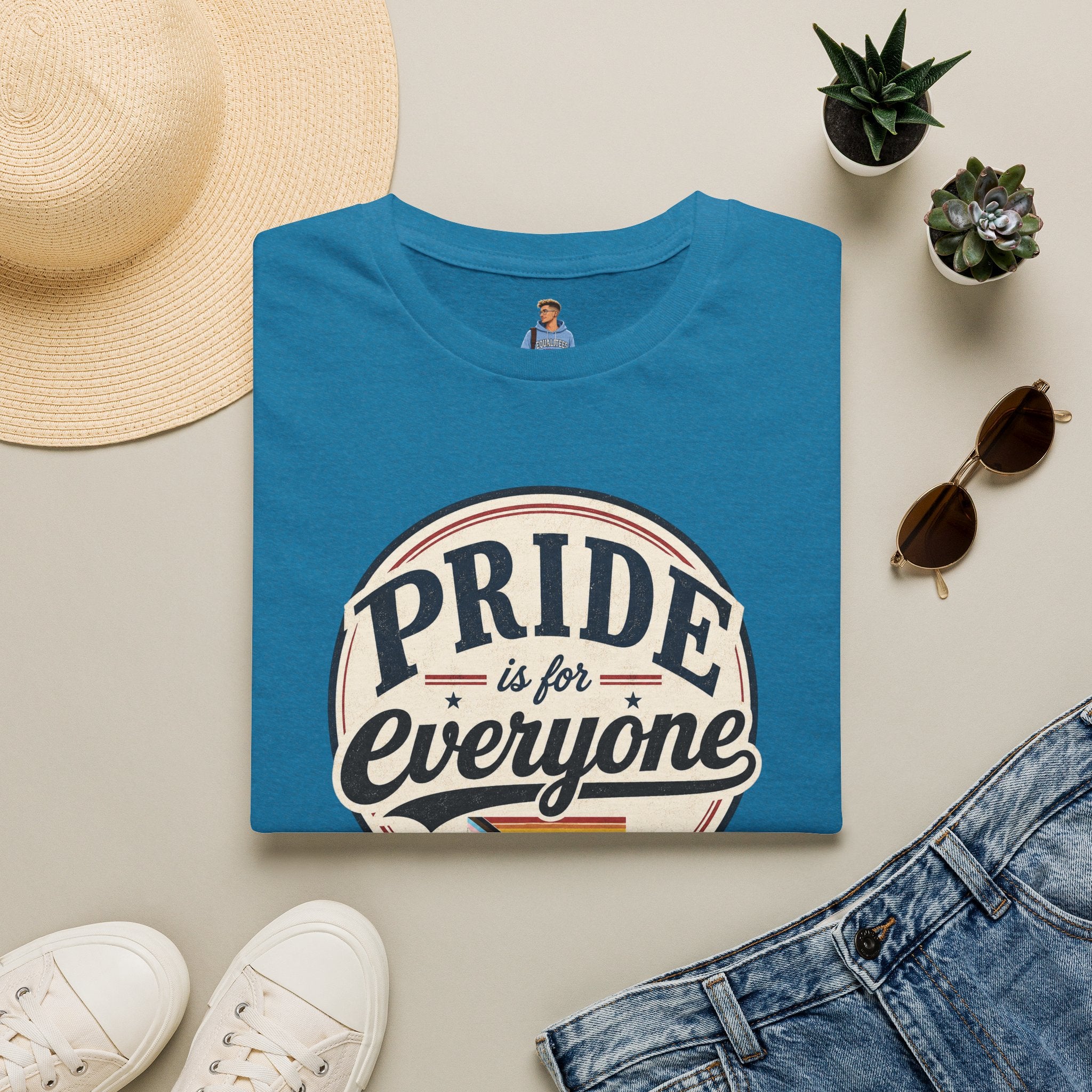 Pride Is for Everyone T-Shirt — Inclusive Retro Pride Tee