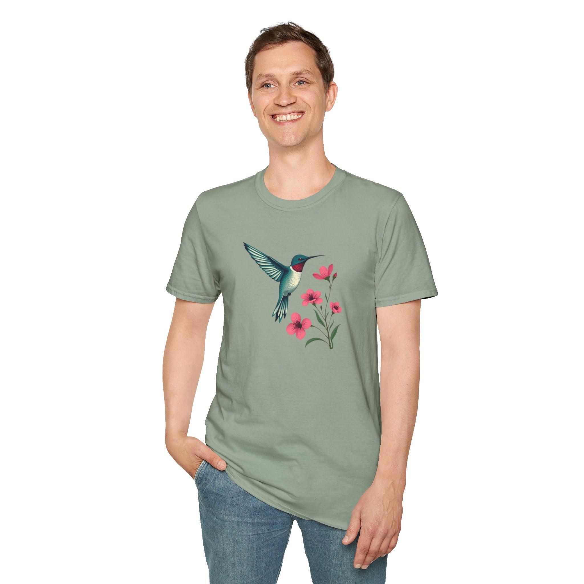 Floral Hummingbird T-Shirt