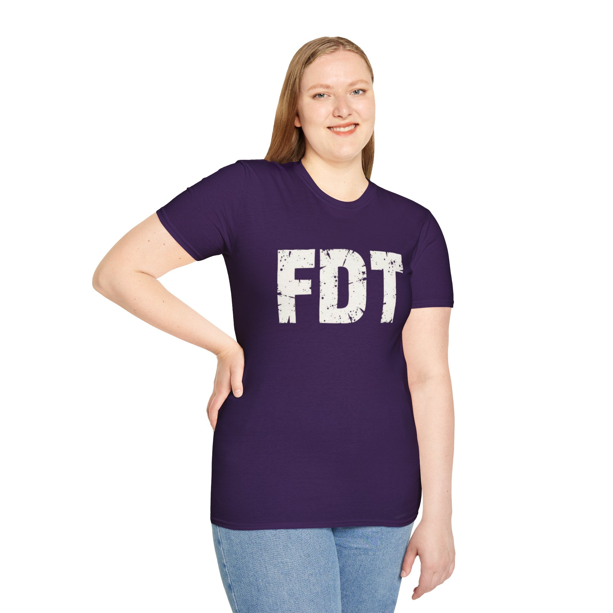 FDT Political Protest Distressed Graphic T-Shirt