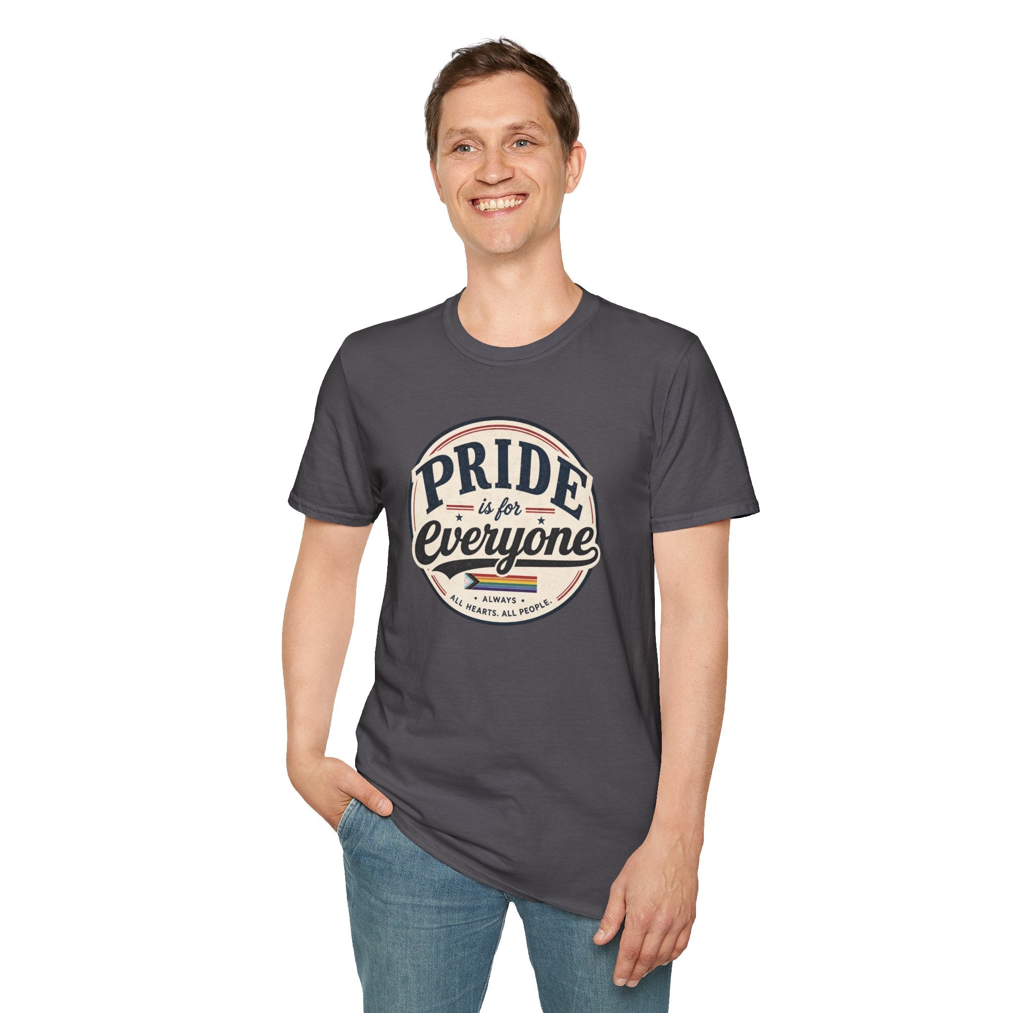 Pride Is for Everyone T-Shirt — Inclusive Retro Pride Tee