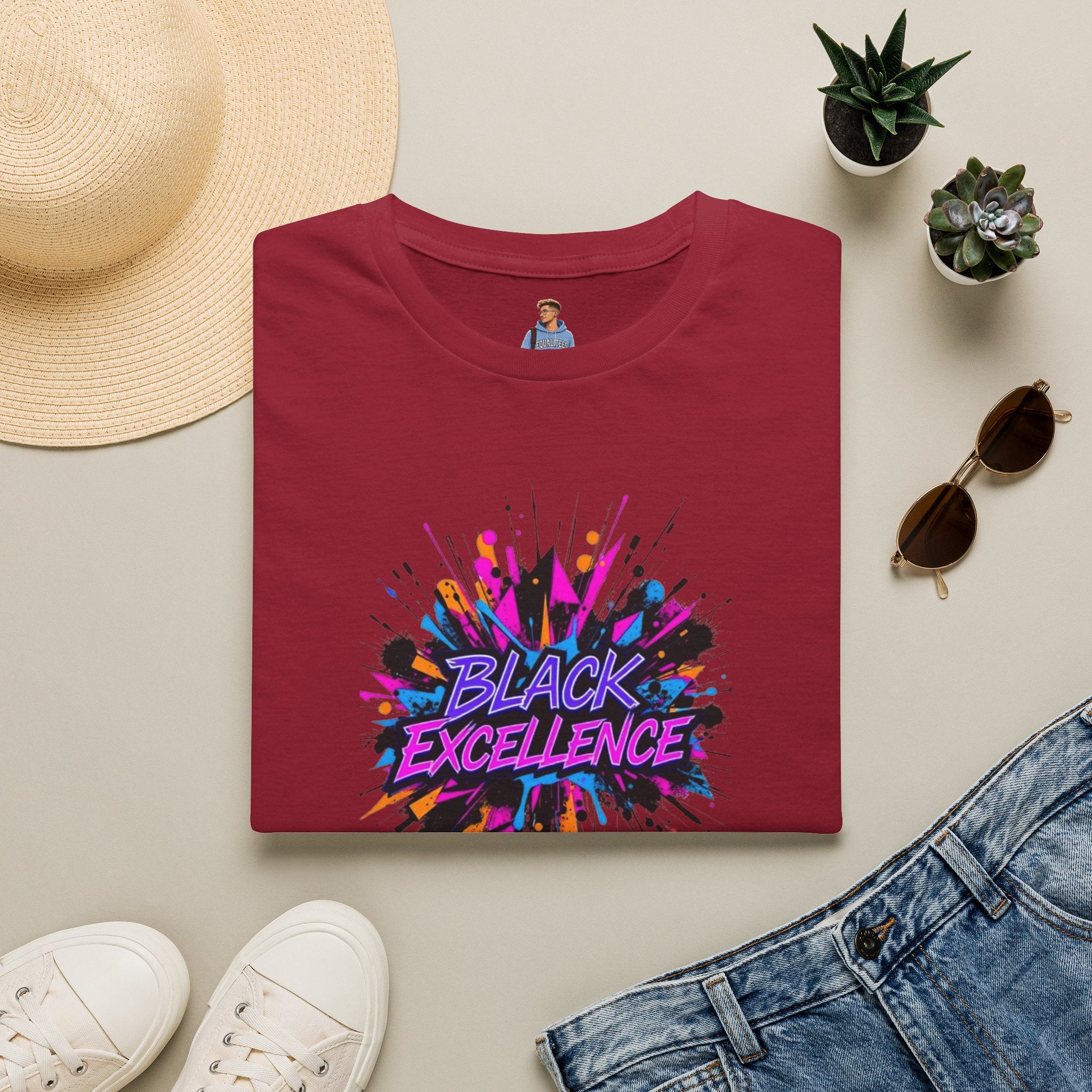 Unisex Softstyle T-Shirt - Black Excellence Graphic Tee