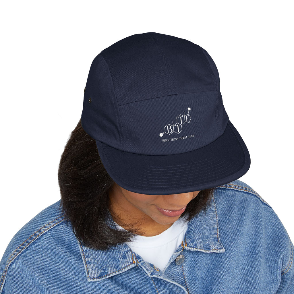 BTTF - Black Trans Travel Fund Embroidered Five-Panel Flat Rim Cap