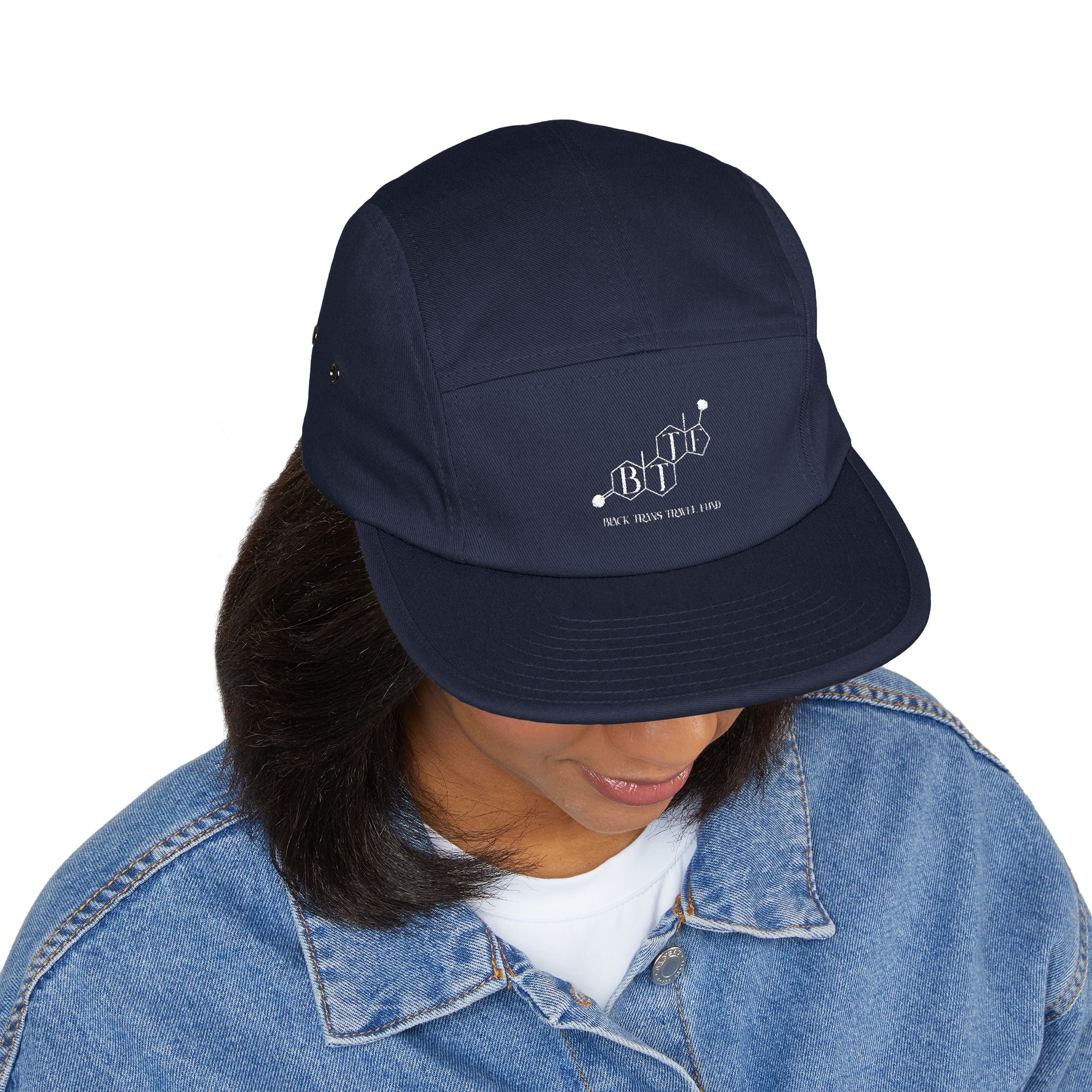 BTTF - Black Trans Travel Fund Embroidered Five-Panel Flat Rim Cap
