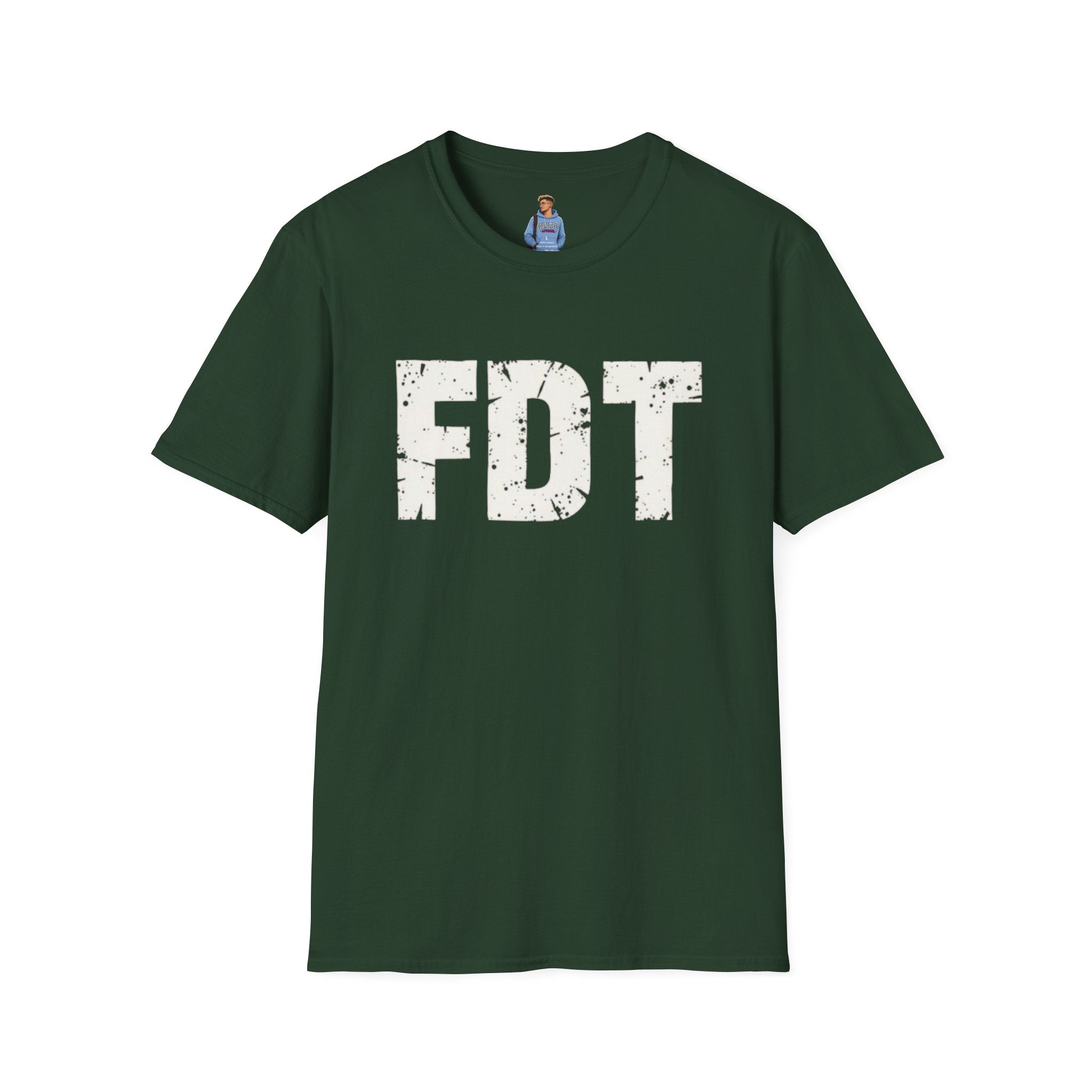 FDT Political Protest Distressed Graphic T-Shirt