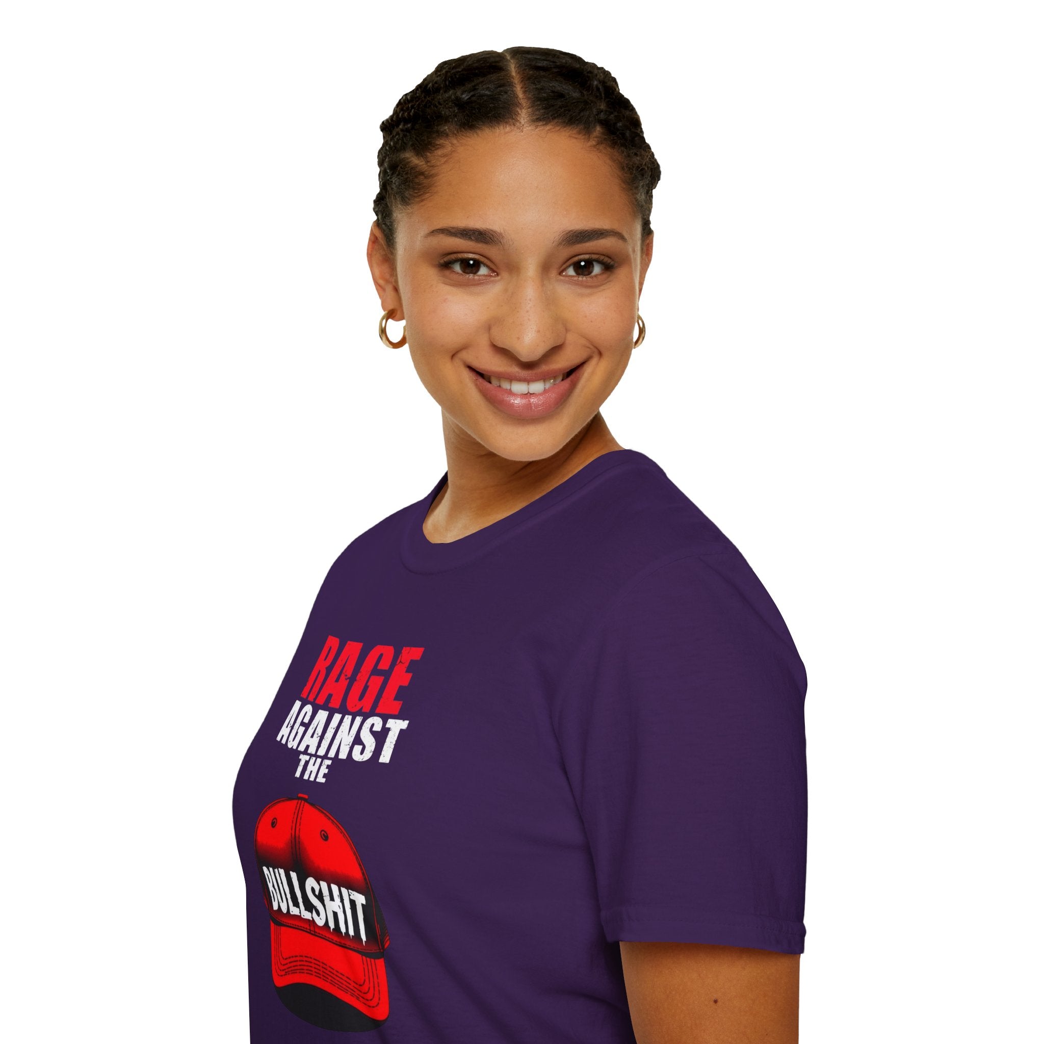Camiseta unisex Softstyle - Camiseta gráfica "Rage Against the BS"