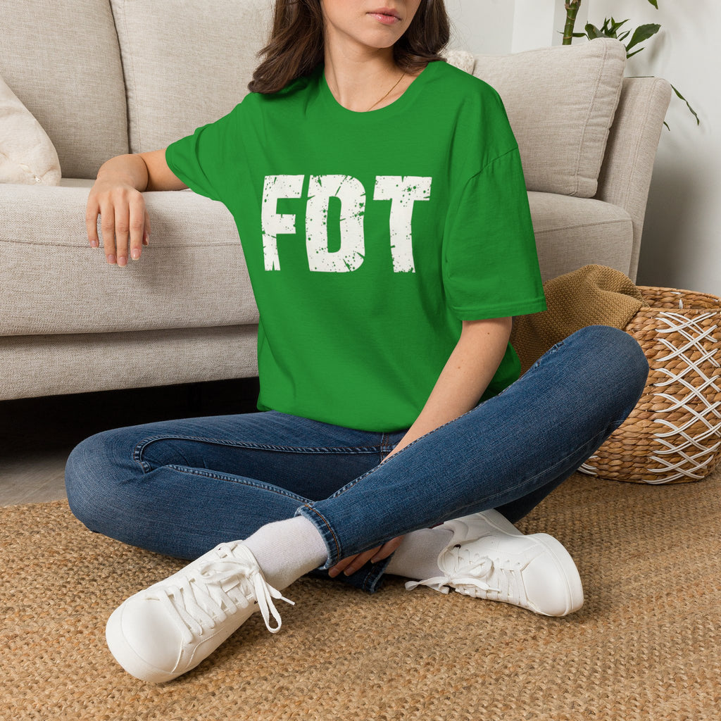 FDT Political Protest Distressed Graphic T-Shirt