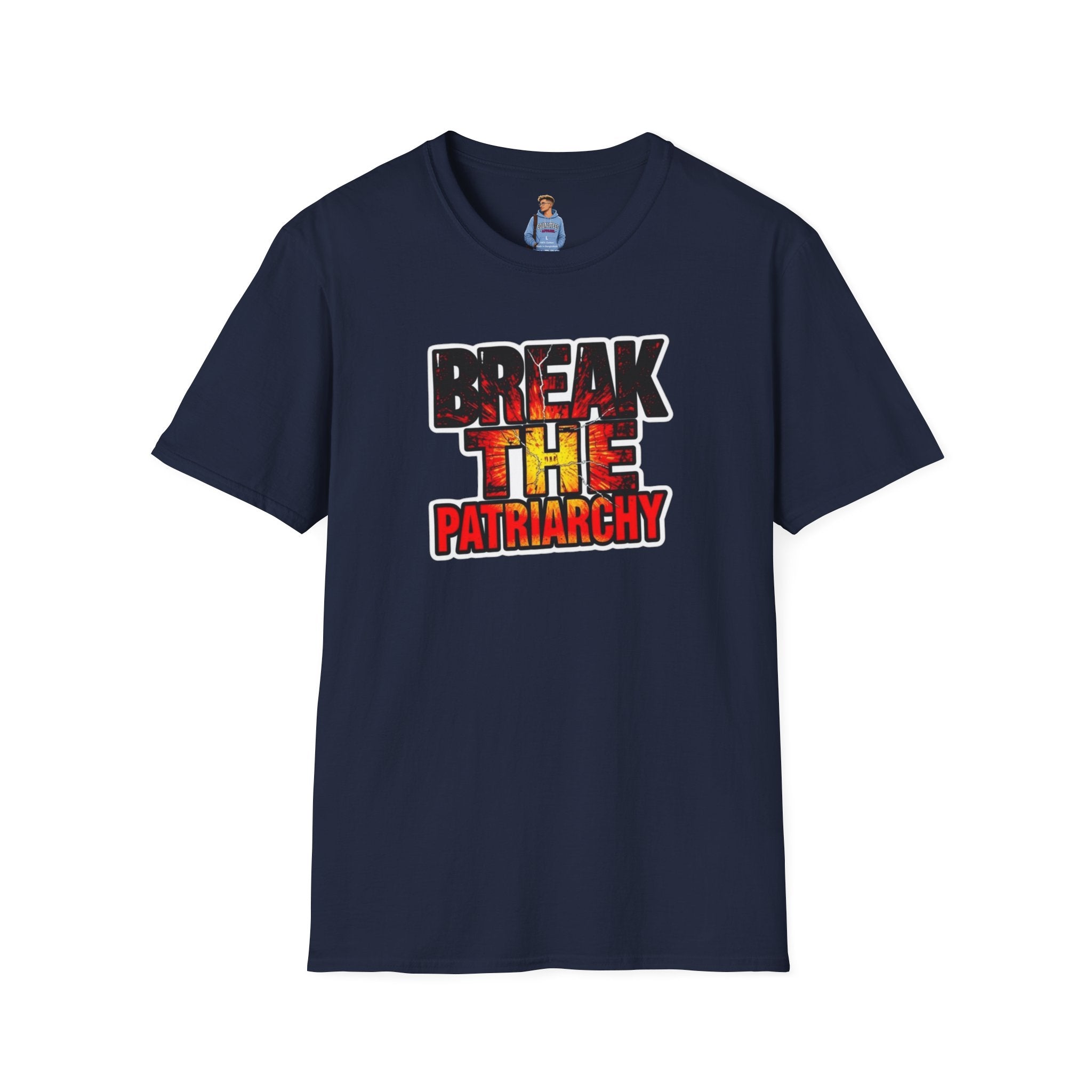 Camiseta unisex de estilo suave "Romper el patriarcado": prendas de empoderamiento para el cambio social