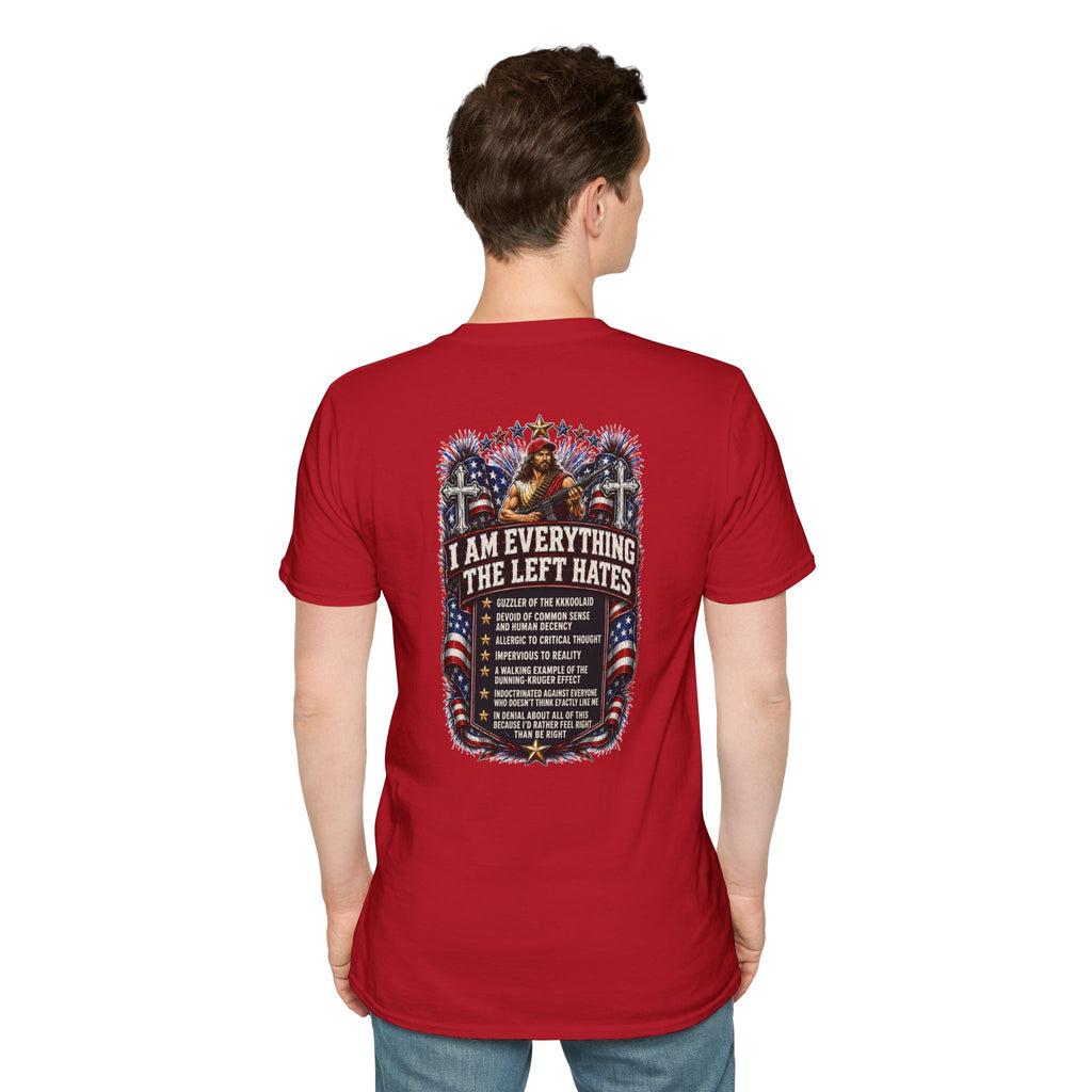 Star Spangled Awesome Graphic Tee ("Proud to Be Delusional Bootlicking Nazi Trash")