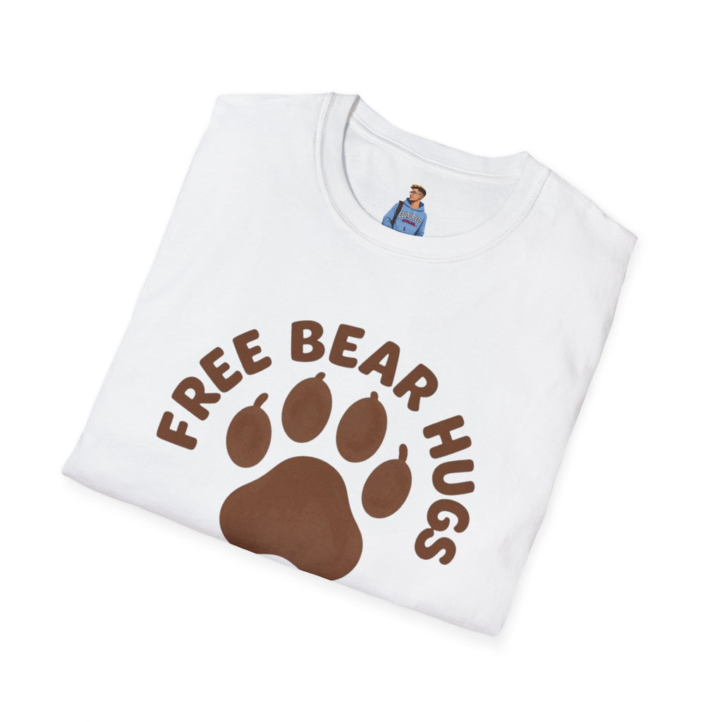 Free Bear Hugs T-Shirt — Cute Paw Print Wildlife Tee