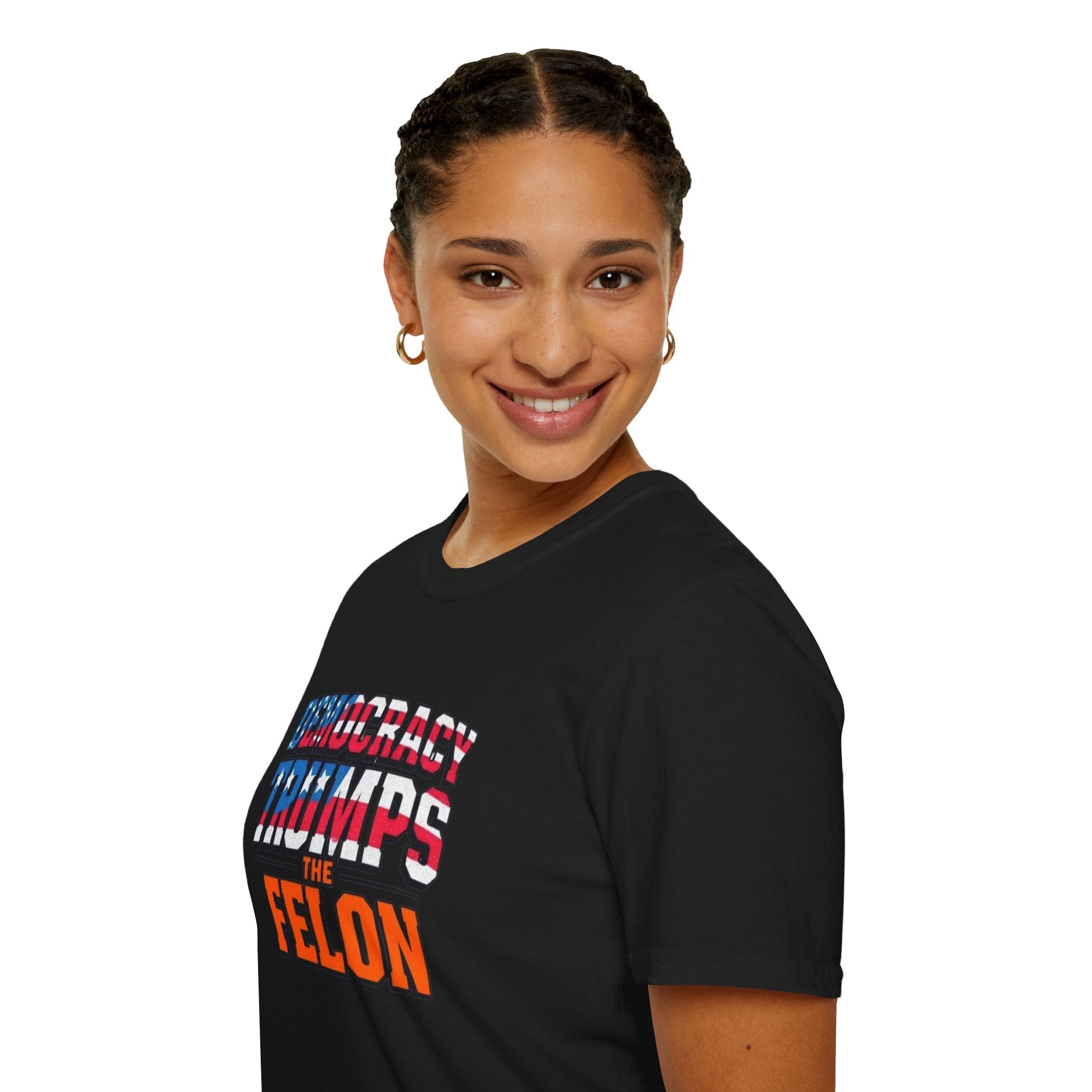 Democracy Trumps the Felon Graphic Tee