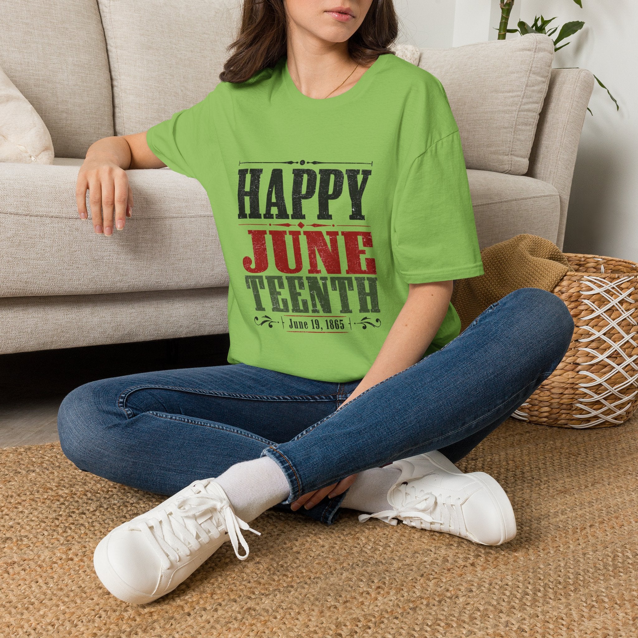 Juneteenth T-Shirt — "Happy Juneteenth" Celebration Tee