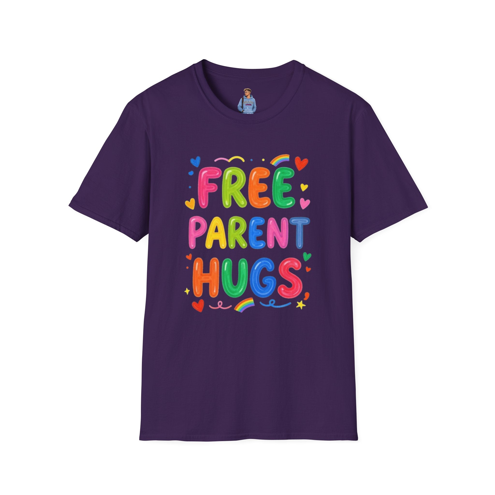 Free Parent Hugs Affirming T-Shirt