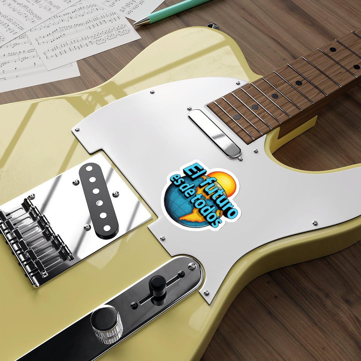 Die-Cut Stickers -  El Futuro Es De Todos - The Future Belongs to All of Us - EqualiTees.Me