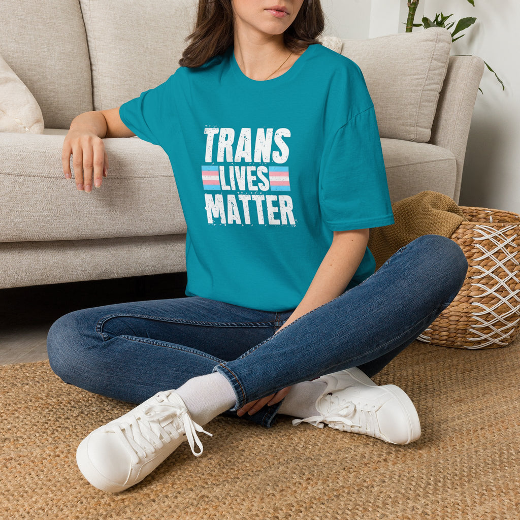 Trans Lives Matter Unisex Softstyle T-Shirt - Support LGBTQ+ Rights