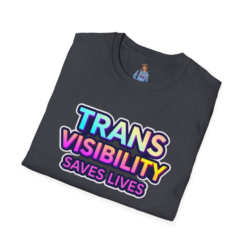 Trans Visibility Saves Lives Statement T-shirt