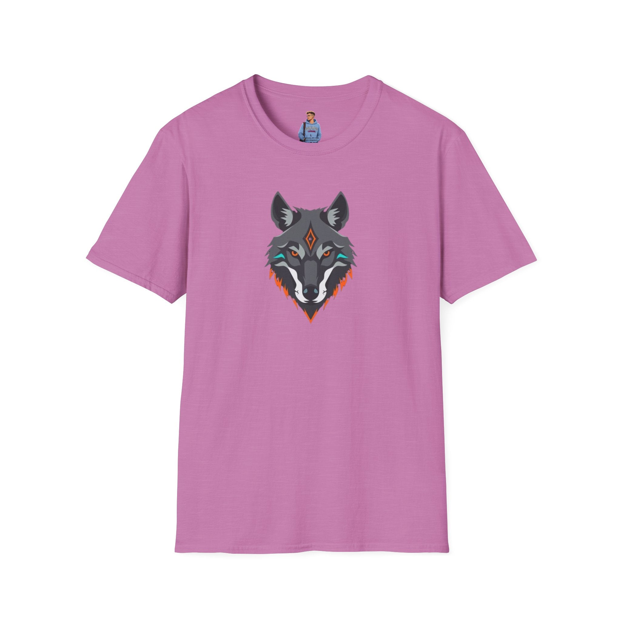 Mystical Wolf Design Unisex Softstyle T-shirt