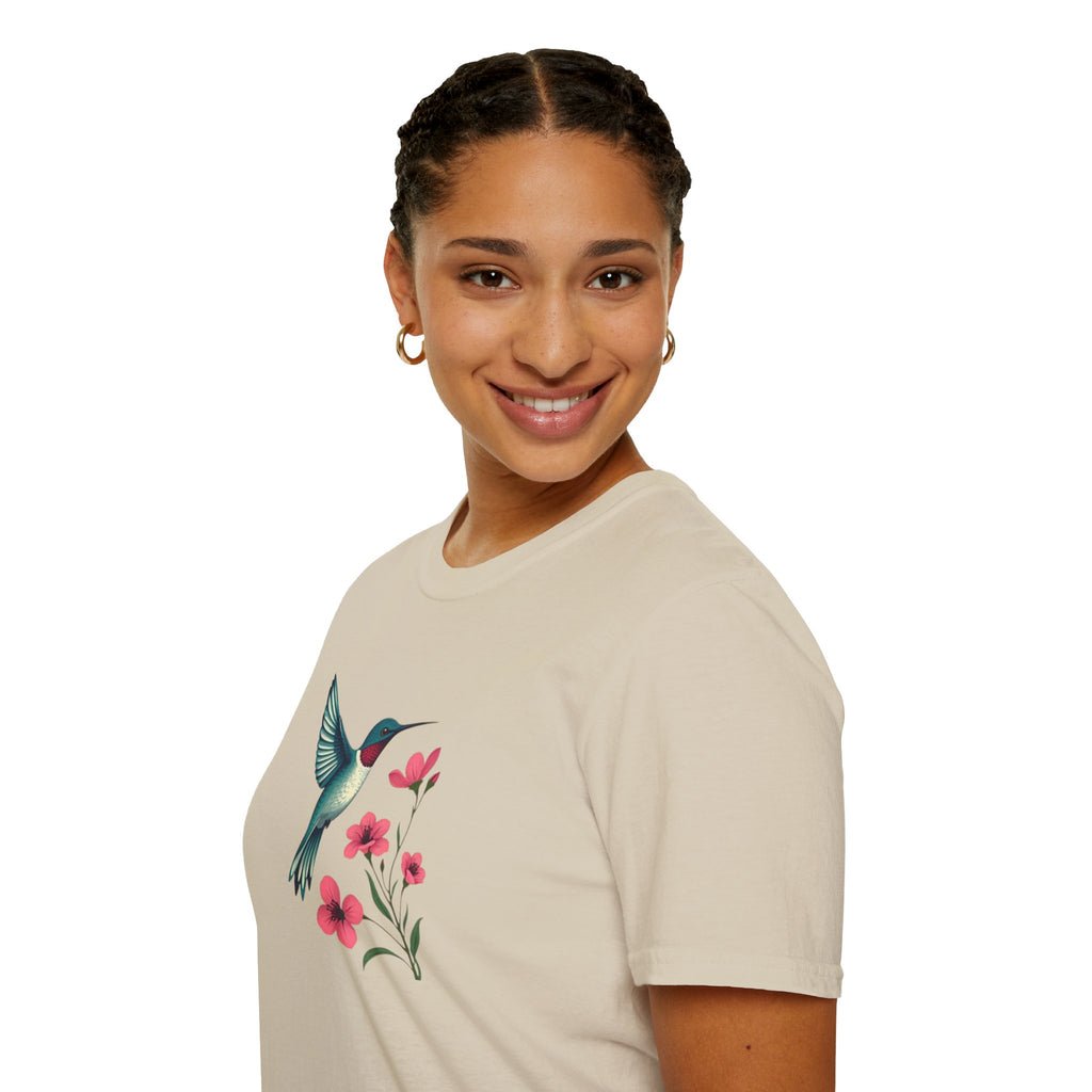 Floral Hummingbird T-Shirt