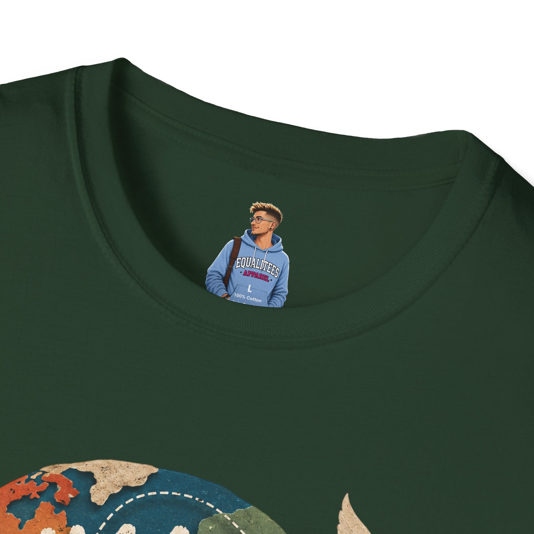 Humanity Has No Borders T-Shirt — Earth & Peace Graphic Tee
