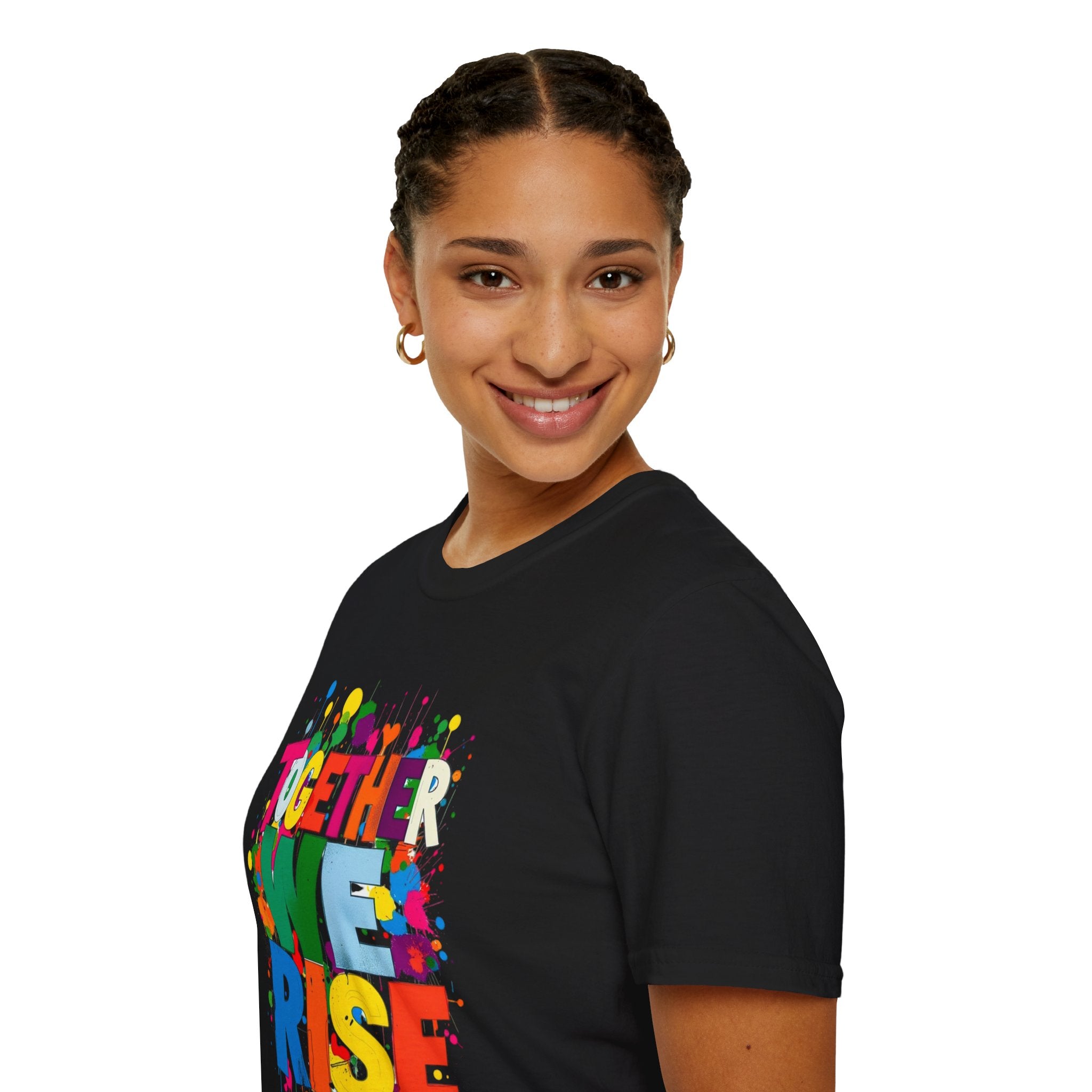 Juntos nos levantamos Camiseta unisex de estilo suave