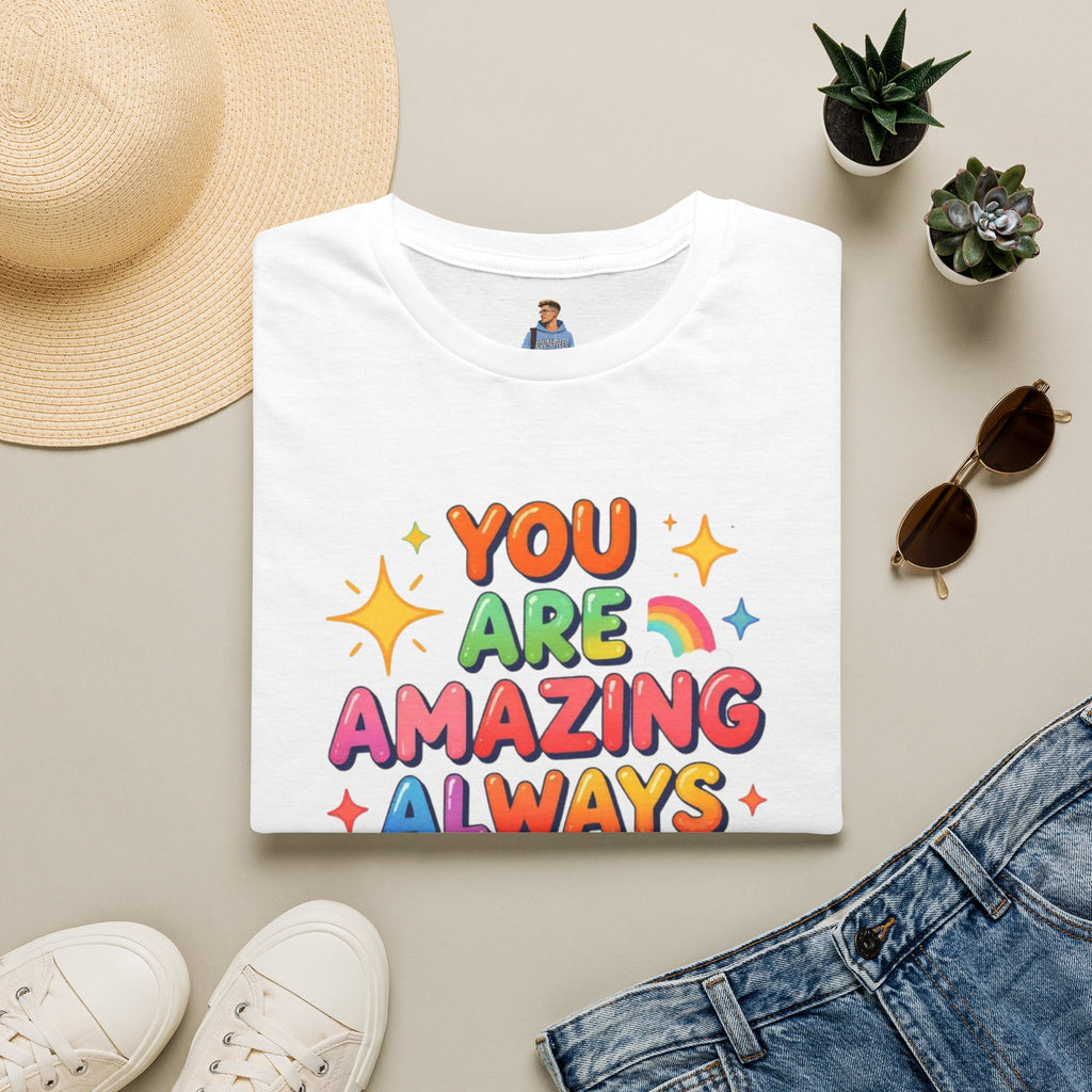 You Are Amazing T-Shirt — Colorful Inspirational Graphic Tee