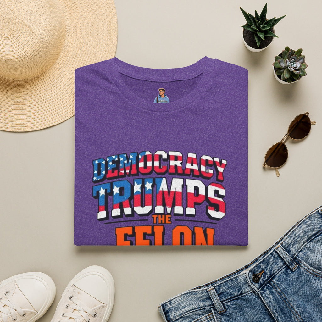 Democracy Trumps the Felon Graphic Tee